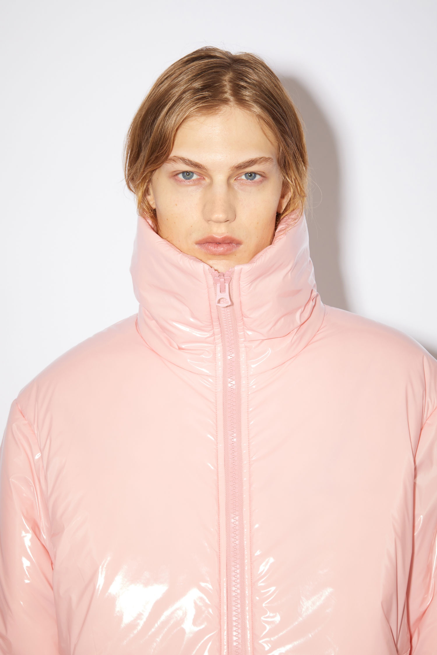 Nylon puffer jacket - Blush pink - 6