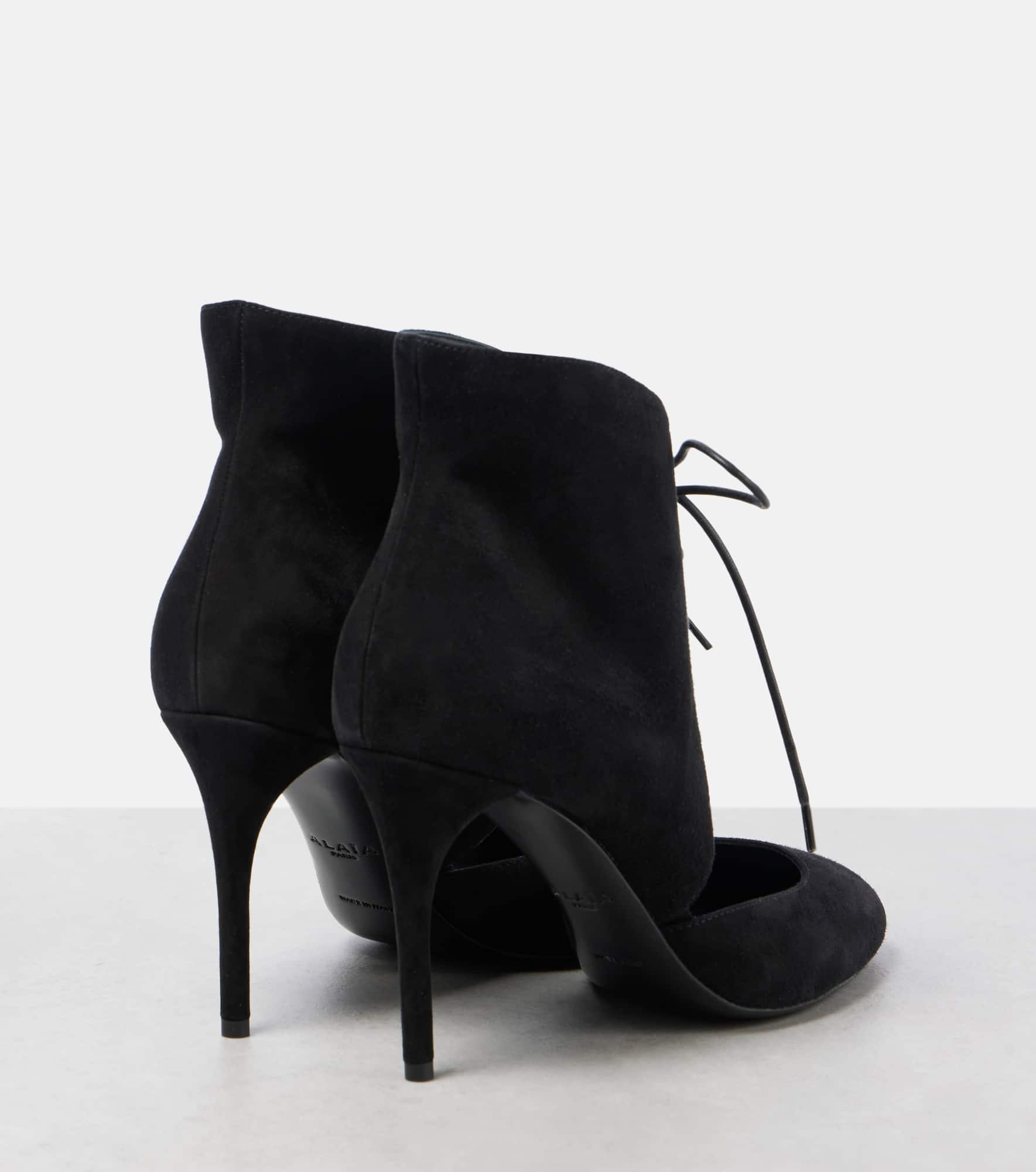 90 suede lace-up pumps - 2