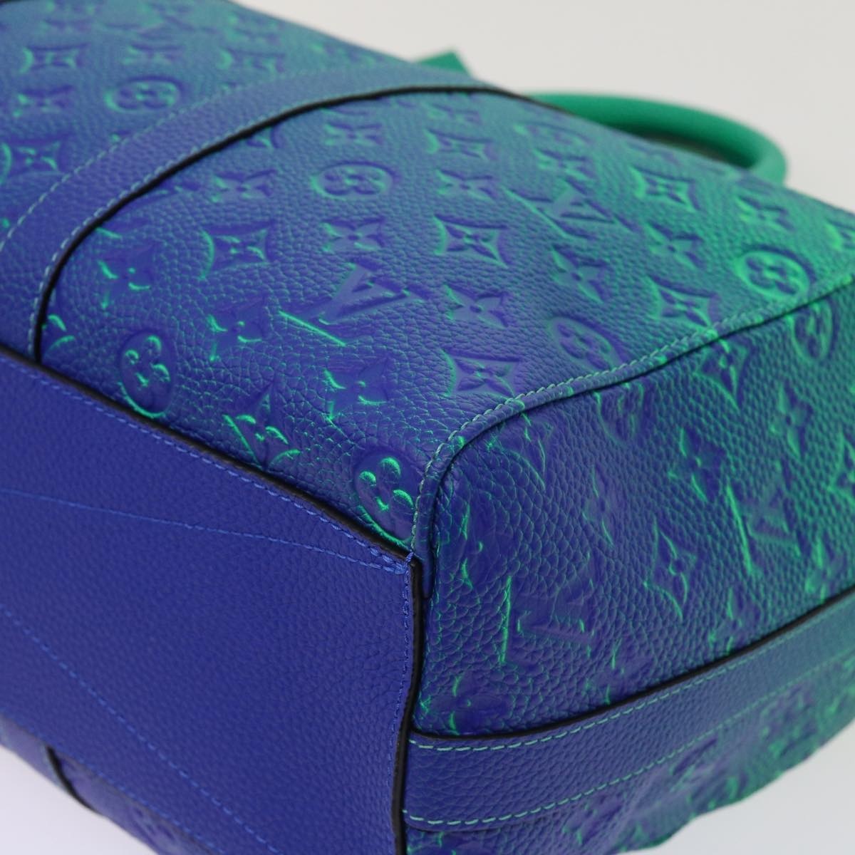 LOUIS VUITTON Monogram Illusion Keepall Tote Bag Neon Green M59688 - 8
