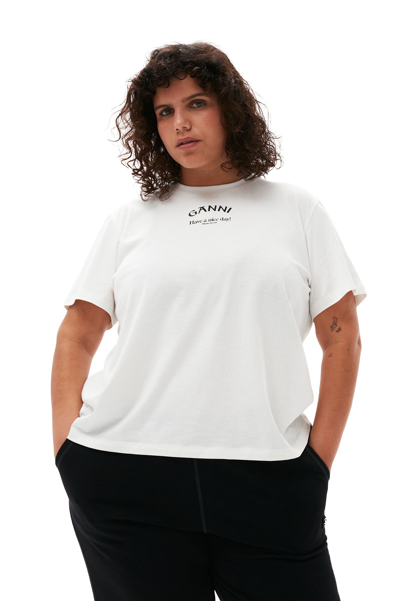 WHITE RELAXED O-NECK T-SHIRT - 12