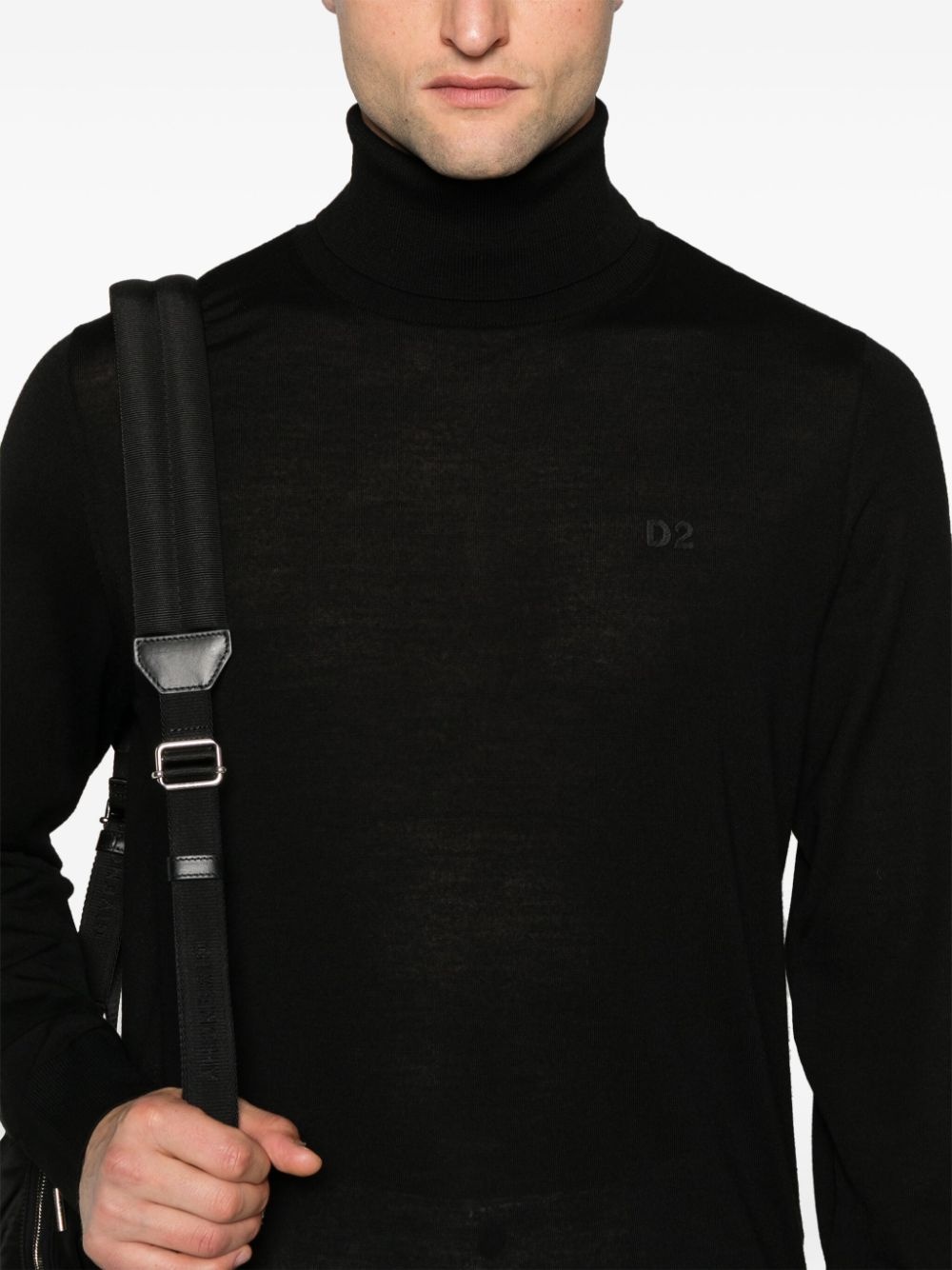 roll-neck virgin wool jumper - 5