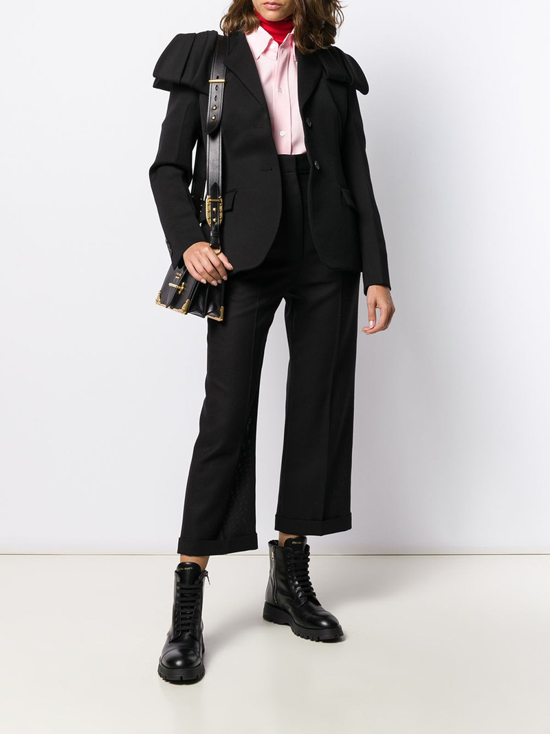 Prada flap detail blazer jacket outlook