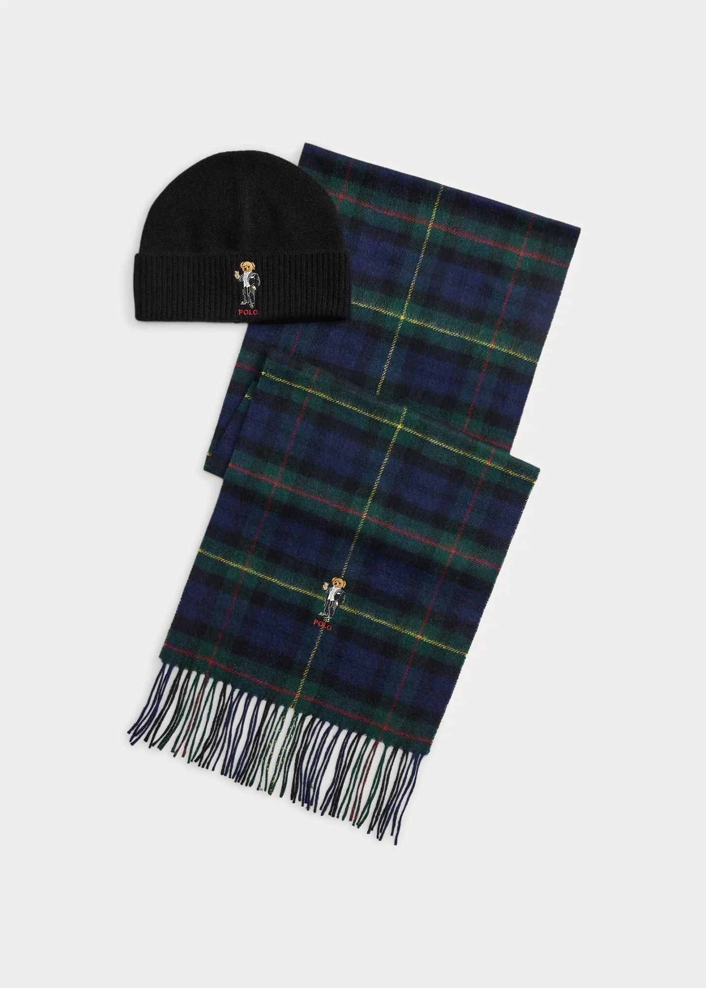 Martini Bear Beanie & Scarf Gift Set - 1
