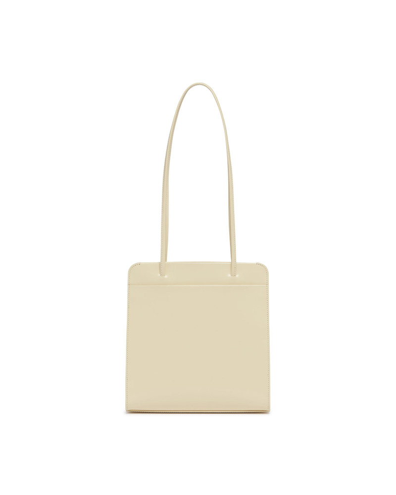 Beige Lisse Leather Bag 3