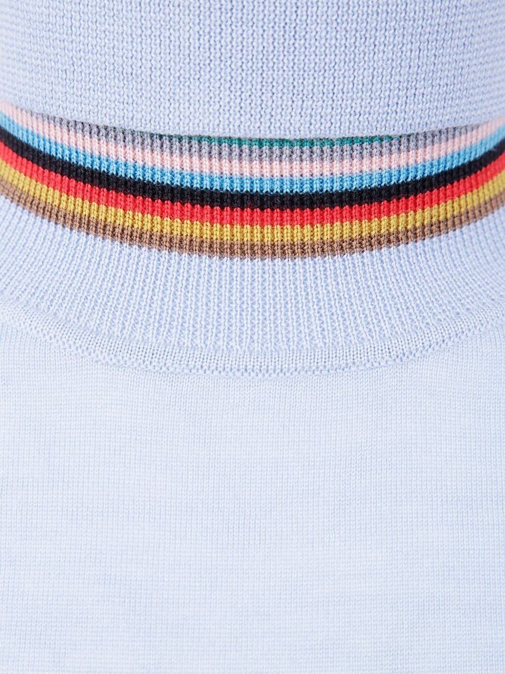 merino-wool striped-collar sweater - 3