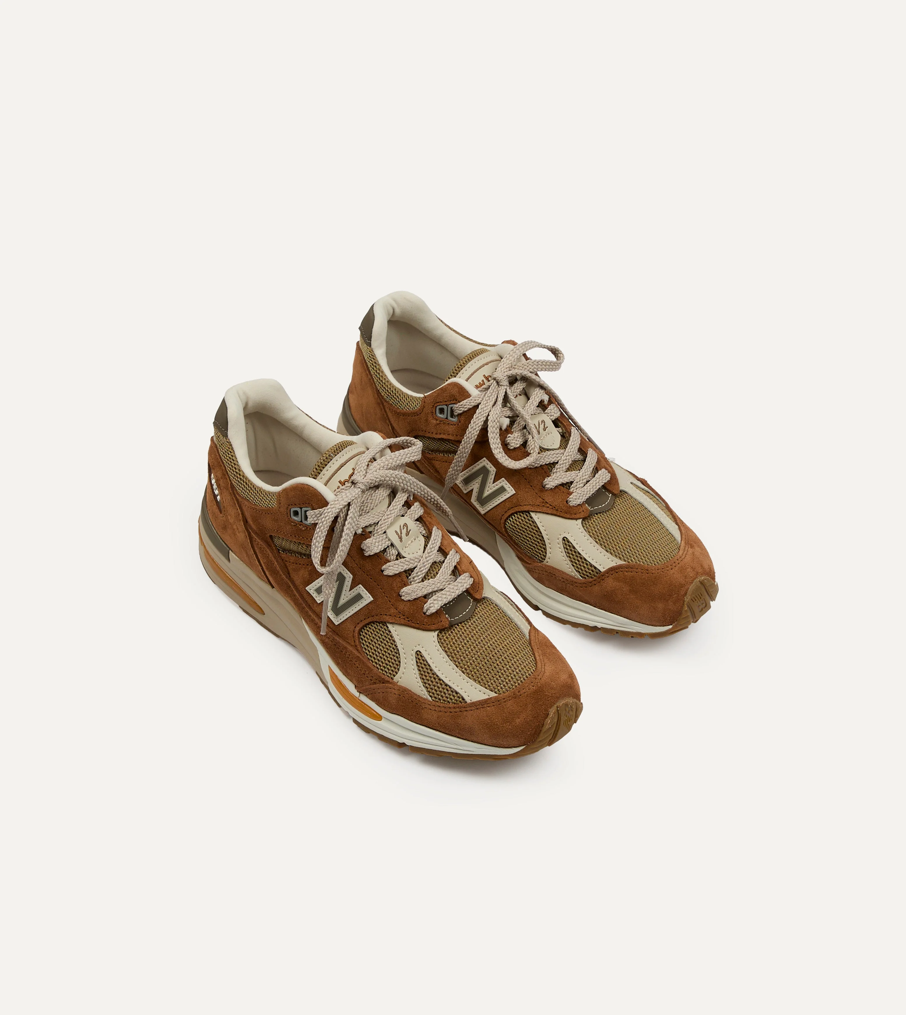 New Balance ‘Iconic Influences’ Caramel Café Made in UK 991v2 Trainers - 1