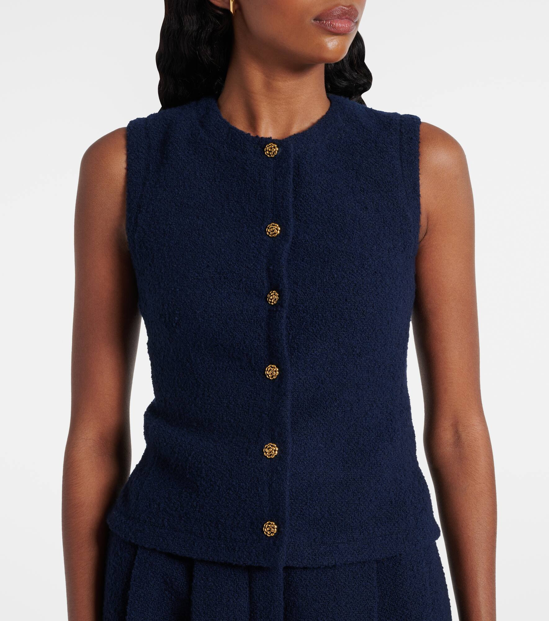 Cashmere and wool-blend vest - 5