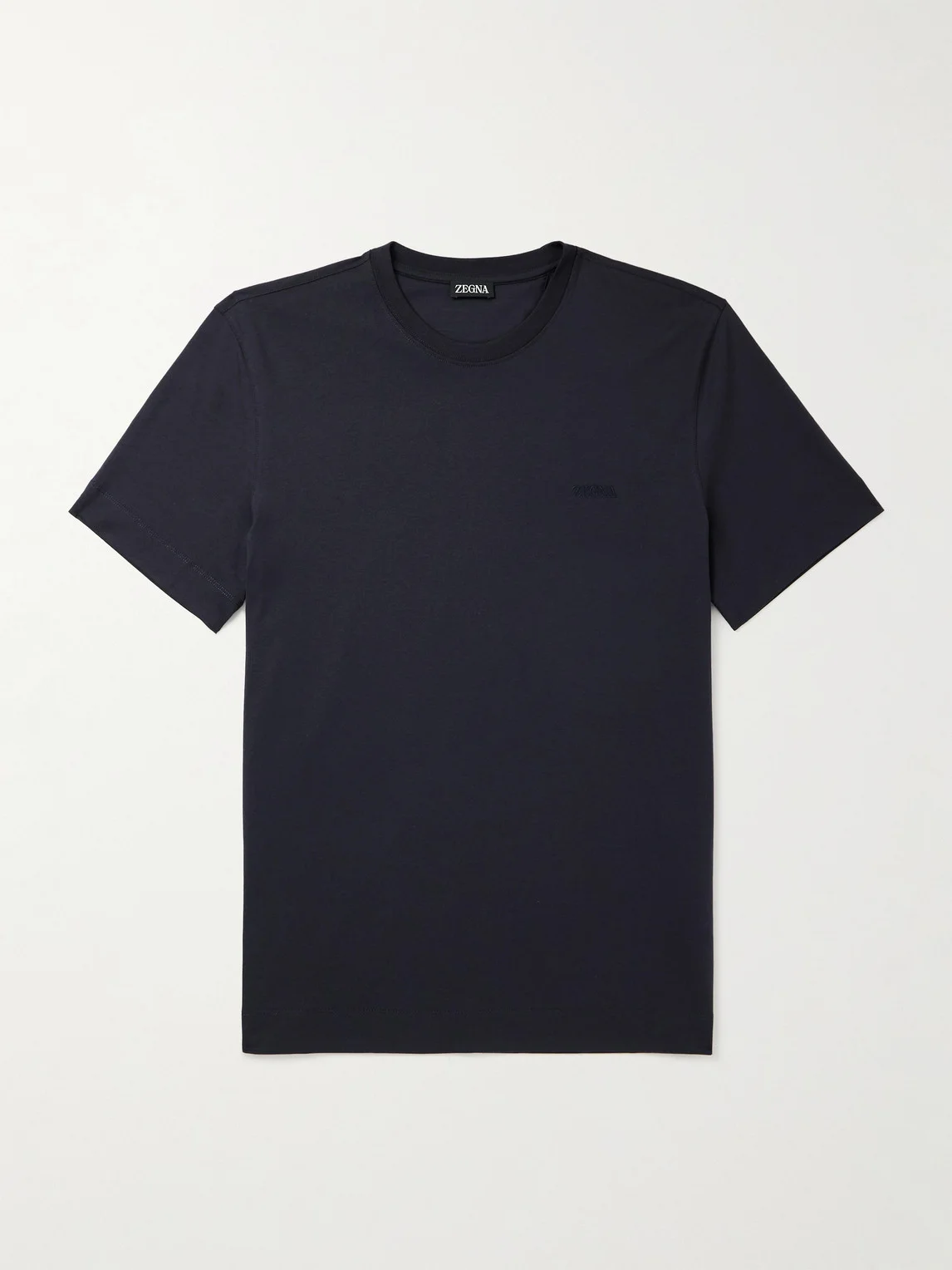 Logo-Embroidered Cotton-Jersey T-Shirt - 1