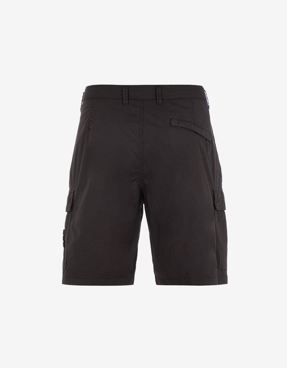 Black Cargo Bermuda Shorts - 2
