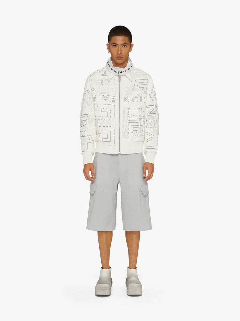 Givenchy WIDE FIT ARCHED CARGO BERMUDA SHORTS IN WOOL outlook