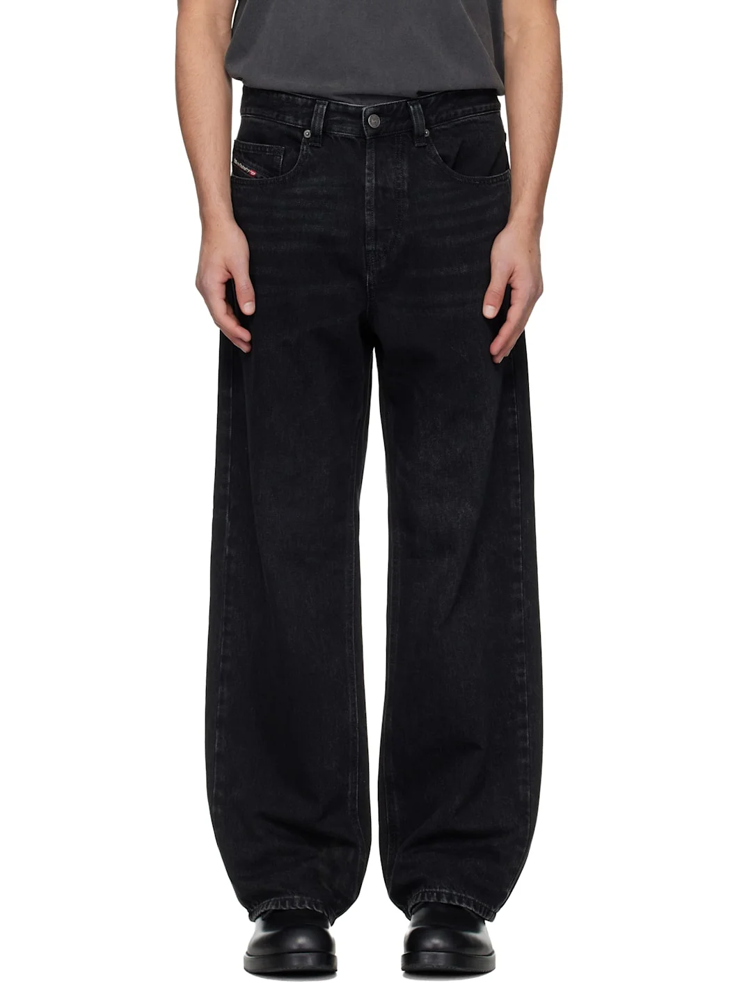 Black Relaxed 2001 D-Macro 09P09 Jeans - 1