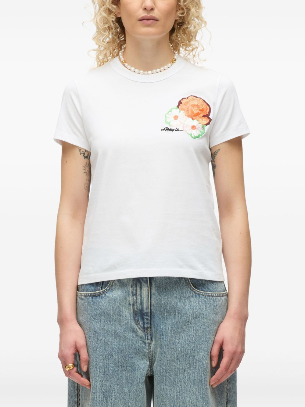 logo-embroidered T-Shirt - 4
