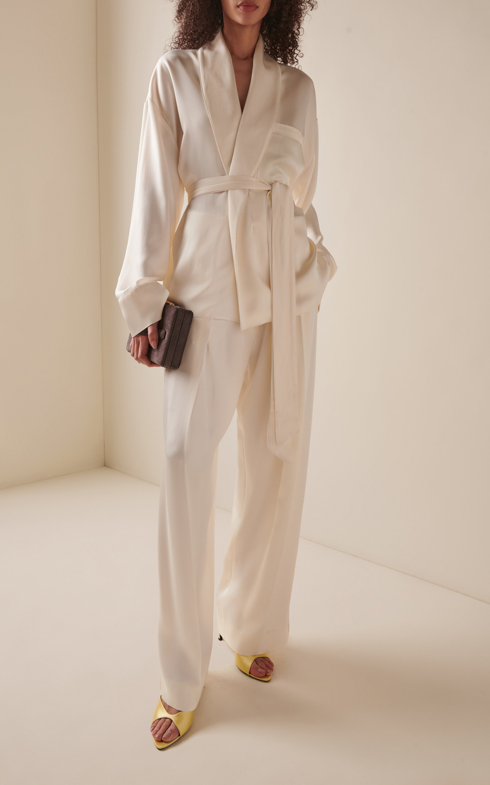 Wide Leg Trouser ivory - 2