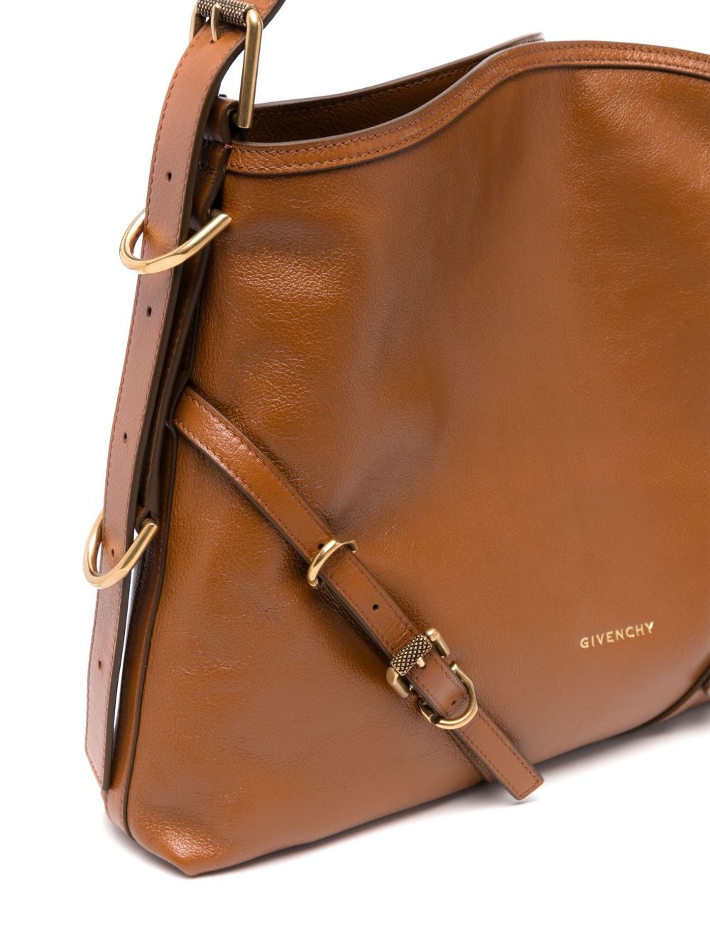 medium Voyou leather shoulder bag - 4