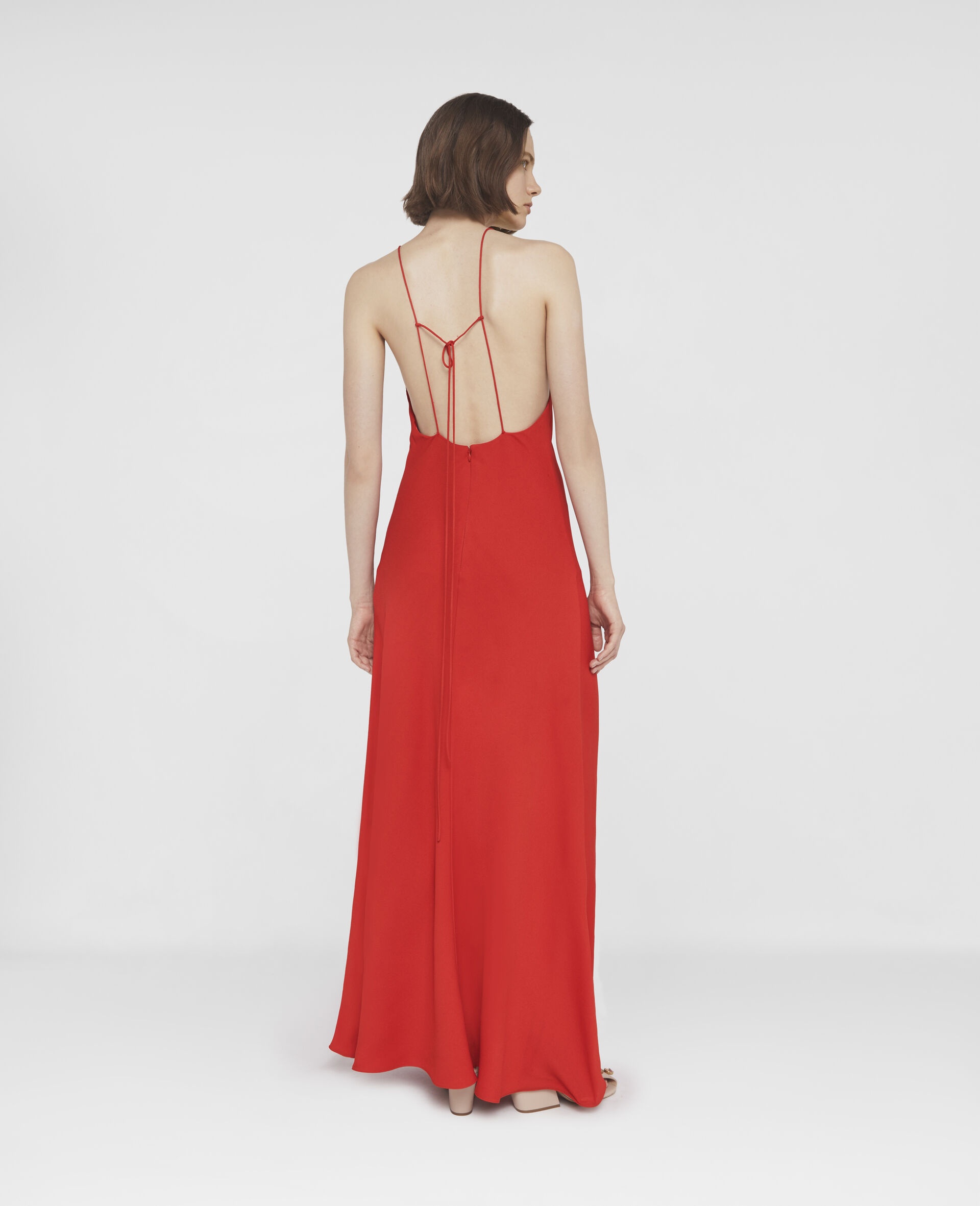 ワンピース STELLA MCCARTNEY COMPACT CREPE MAXI V-NECK DRESS Stella McCartney Compact Crepe V-Neck Maxi Dress | REVERSIBLE