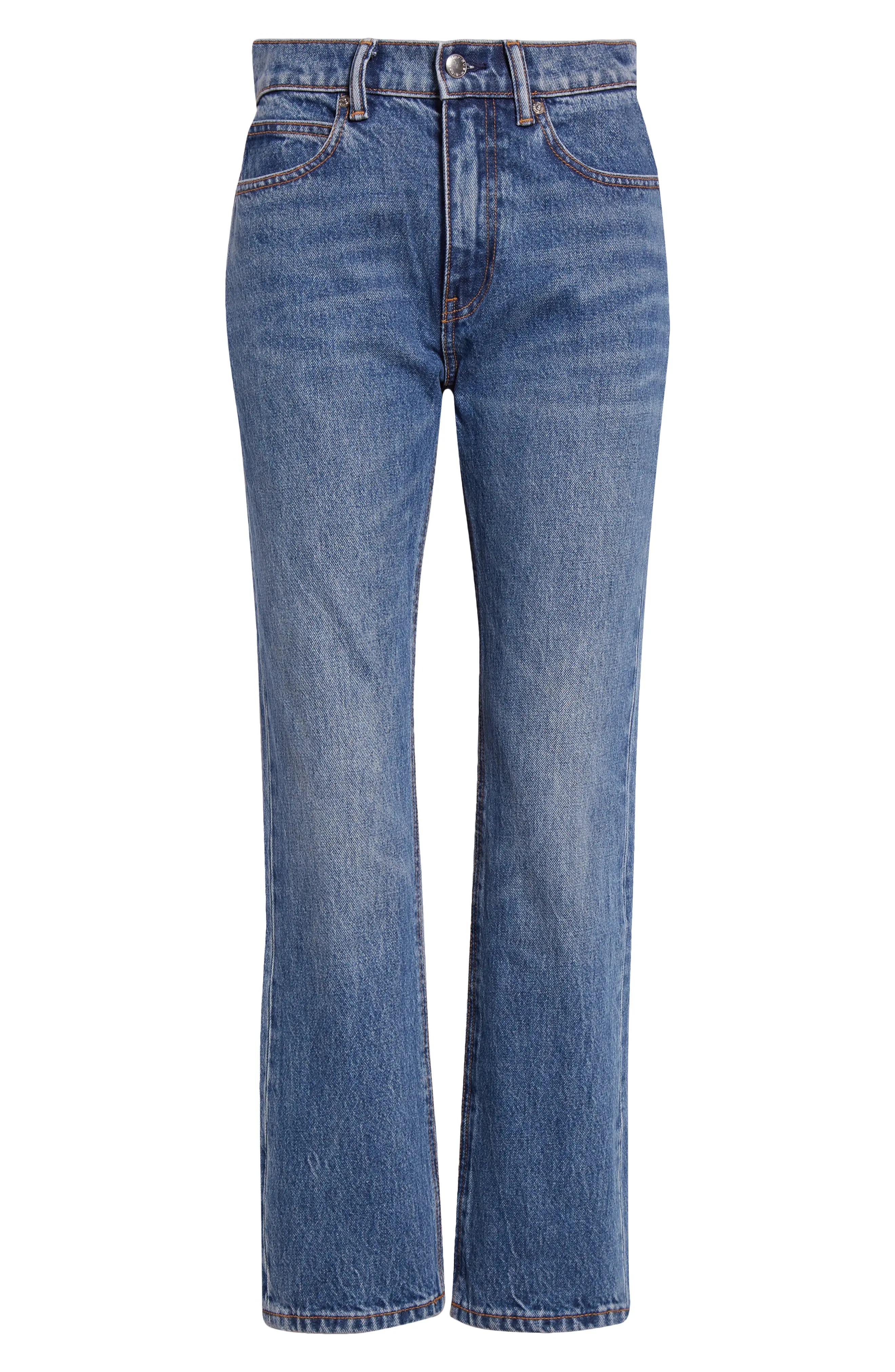 High Waist Stovepipe Jeans - 6