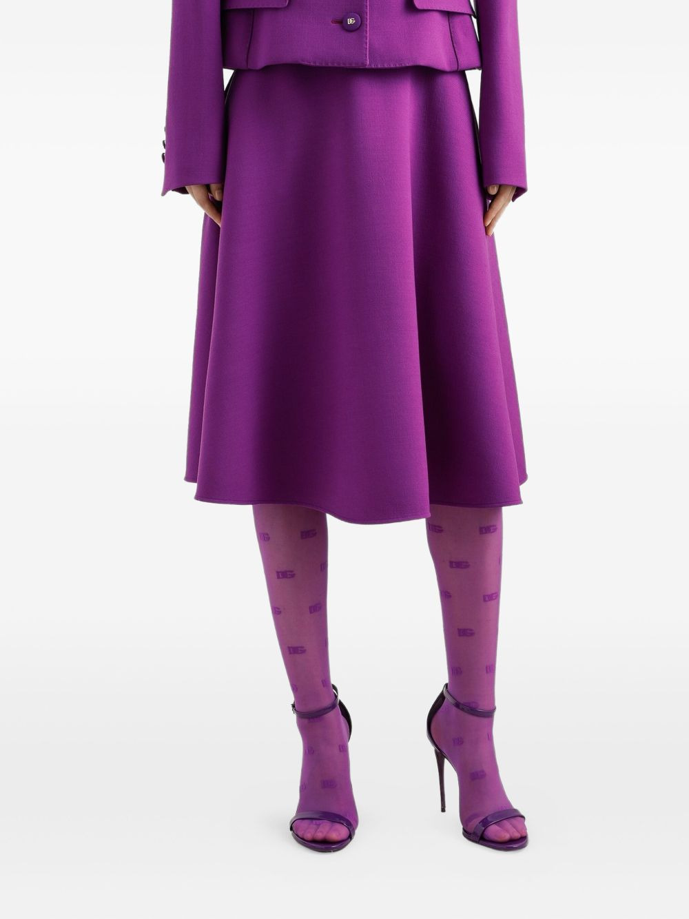 wool midi skirt - 4