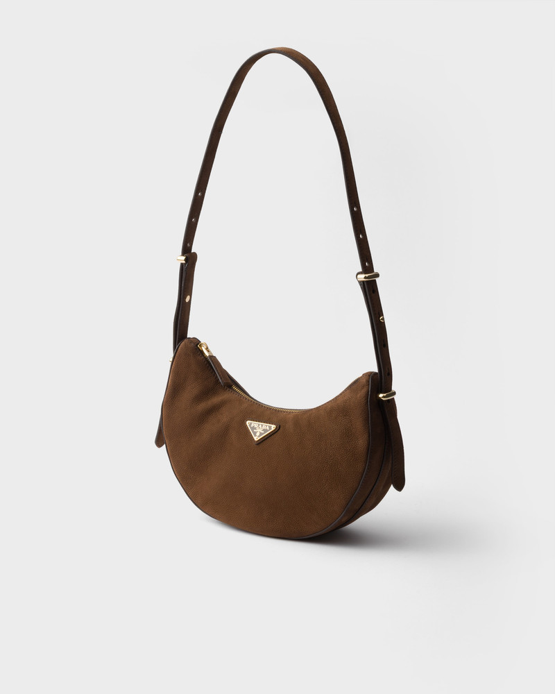 Prada Arqué small nubuck leather bag 3