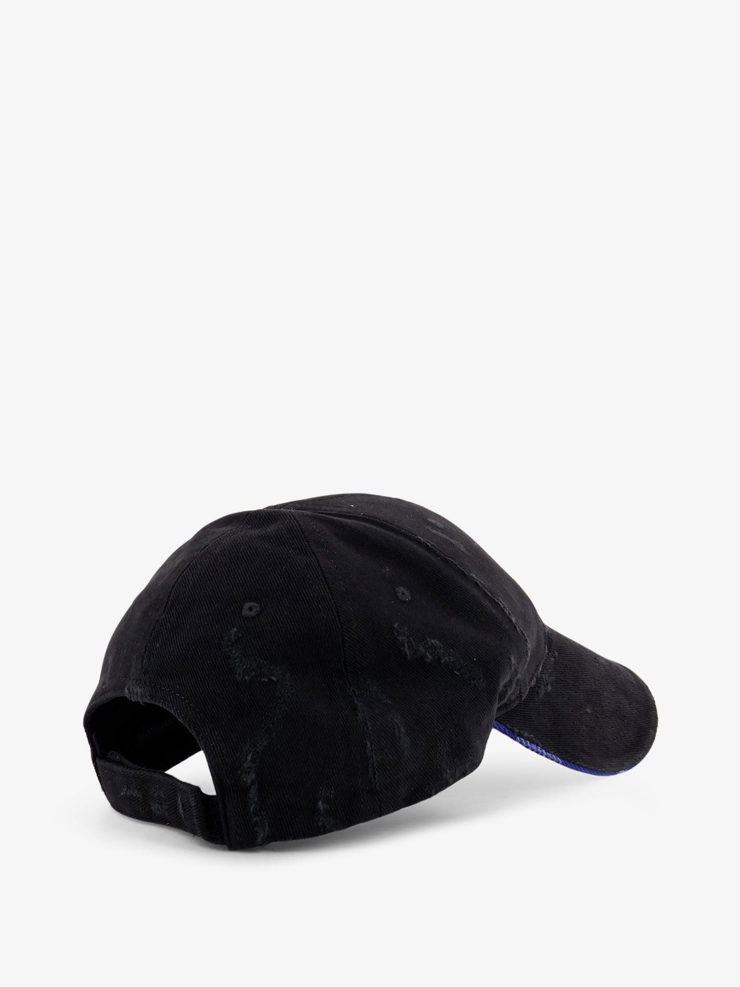 Balenciaga Cotton Baseball Hat With Distressed Effect - 3