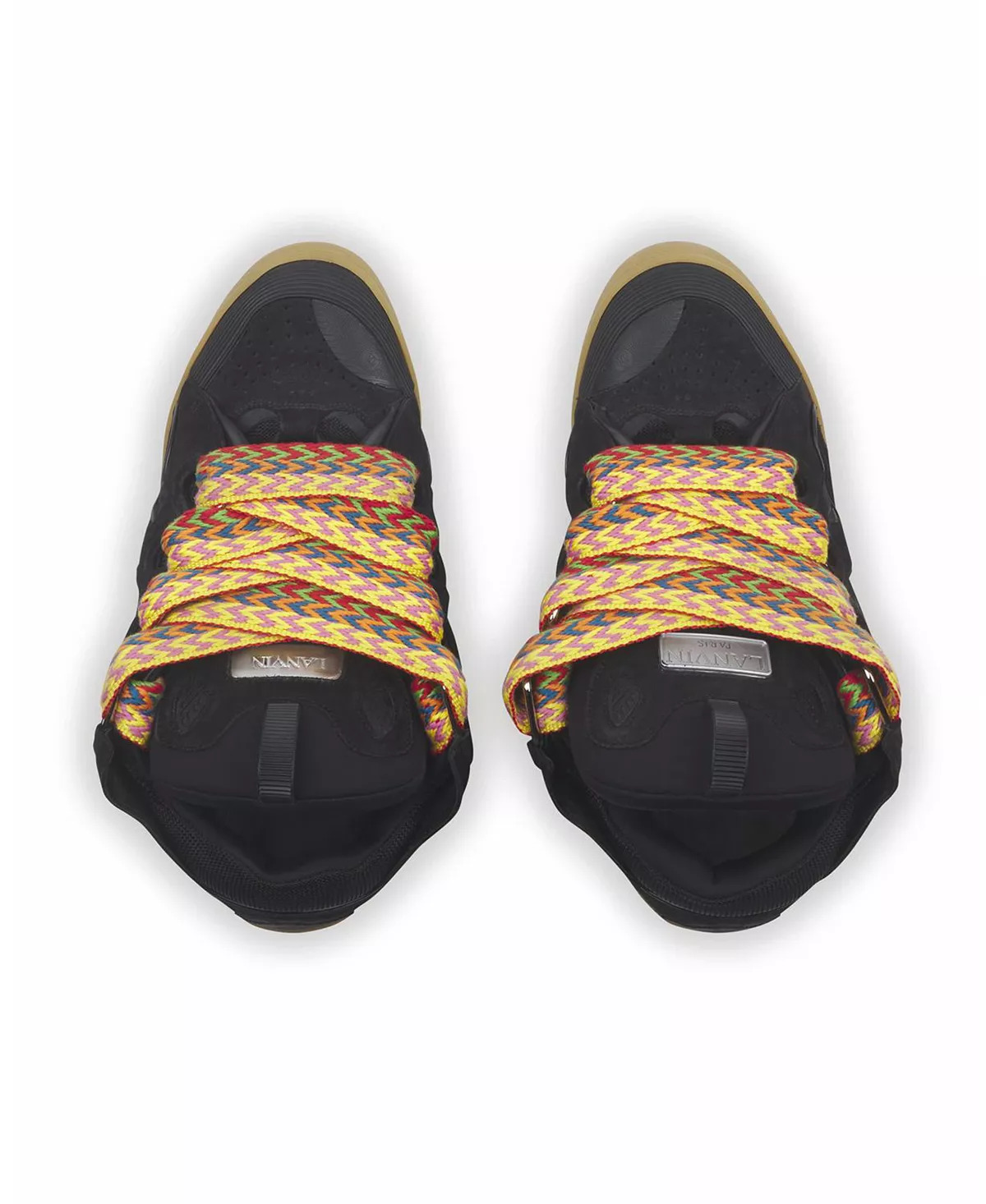 Unisex Leather Curb Sneakers - 3