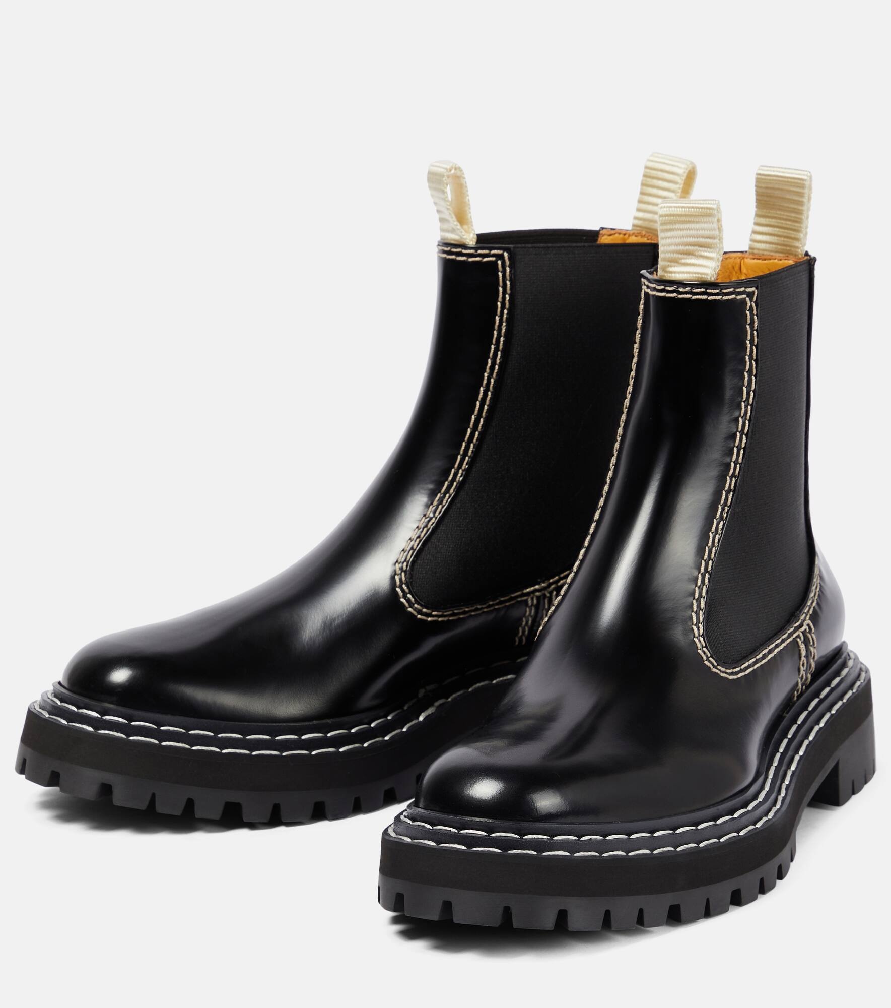 Leather ankle boots - 5