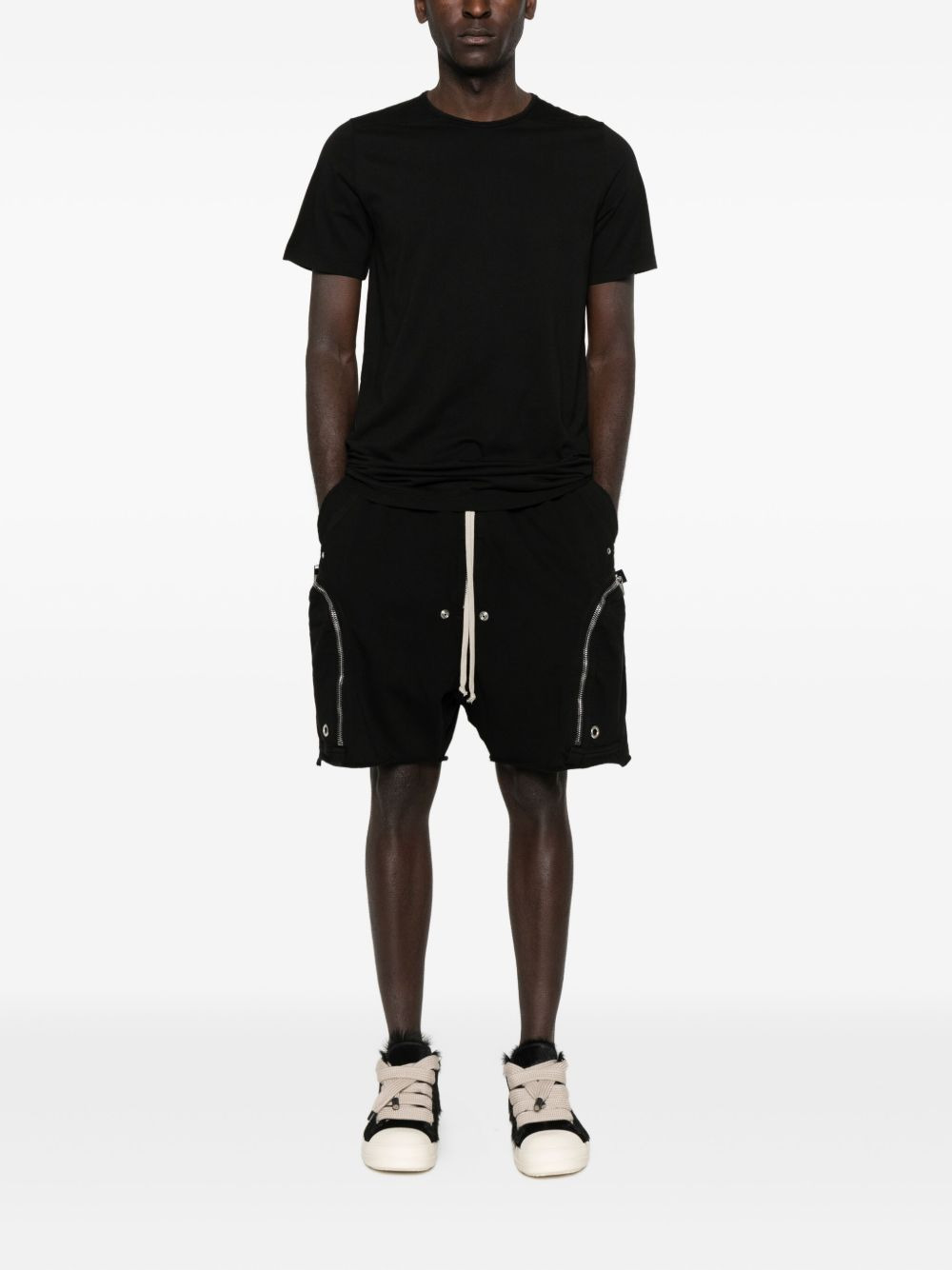 zip-pocket drawstring shorts - 2