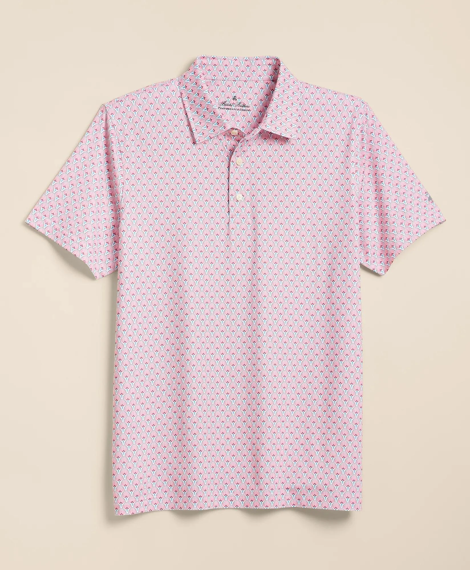 Performance Series Vintage Scallop Motif Polo Shirt - 1