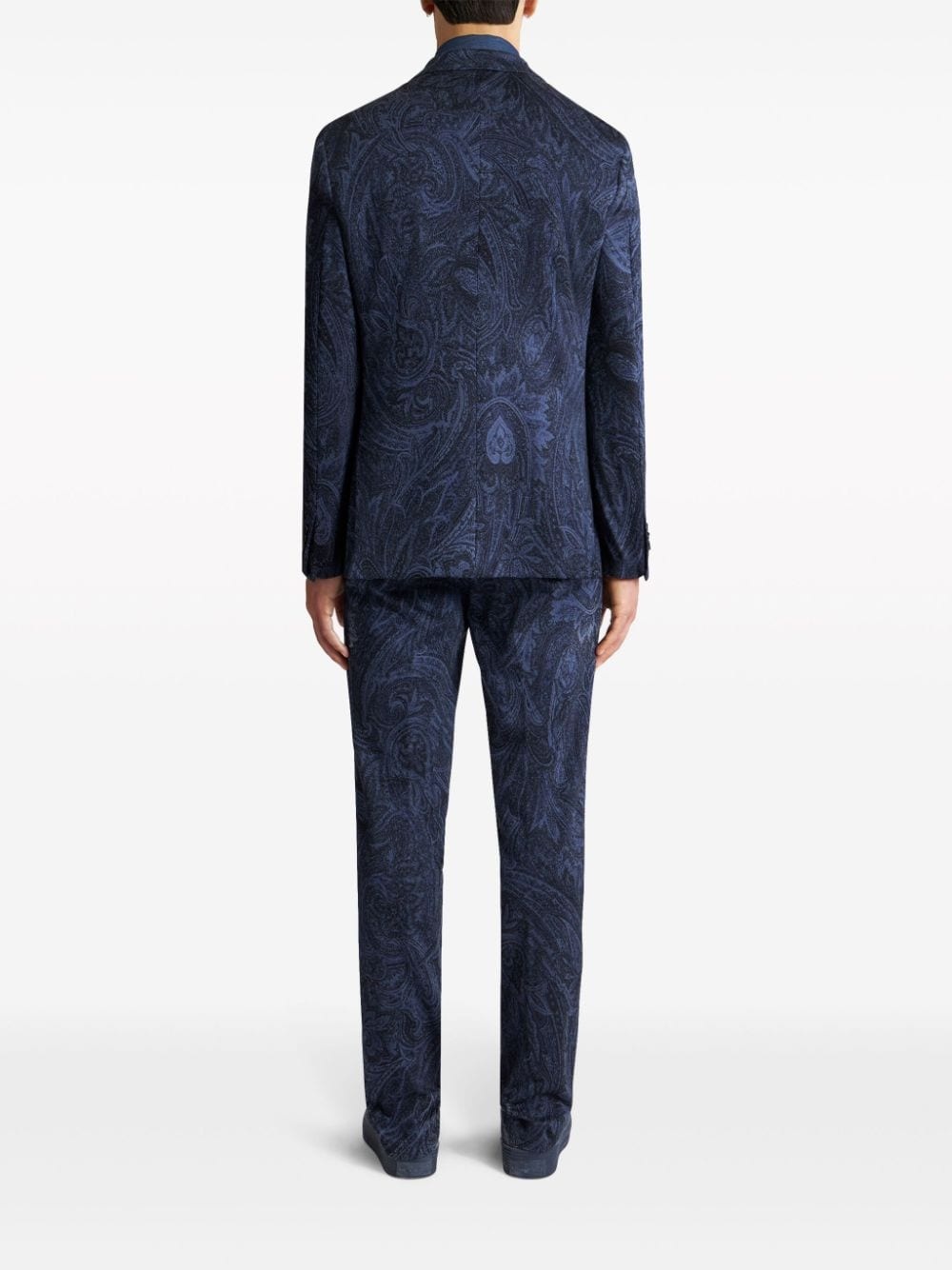 paisley-print single-breasted blazer - 4