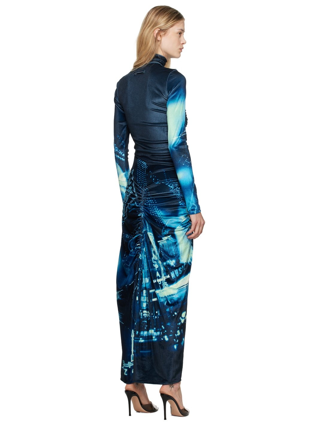 Navy 'The Velvet Pigalle' Maxi Dress - 3