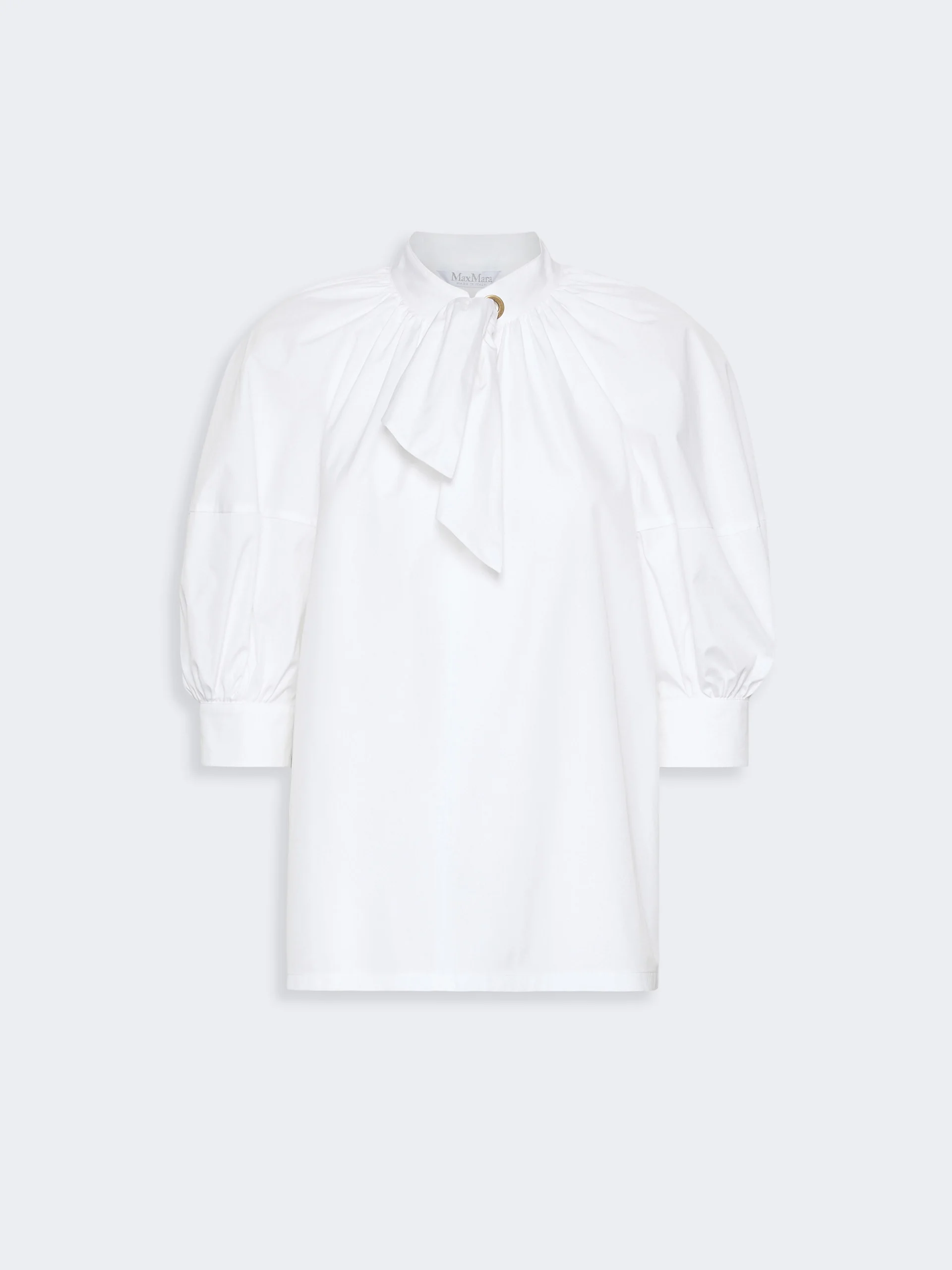 QUINOA Oversized cotton poplin shirt - WHITE - 1
