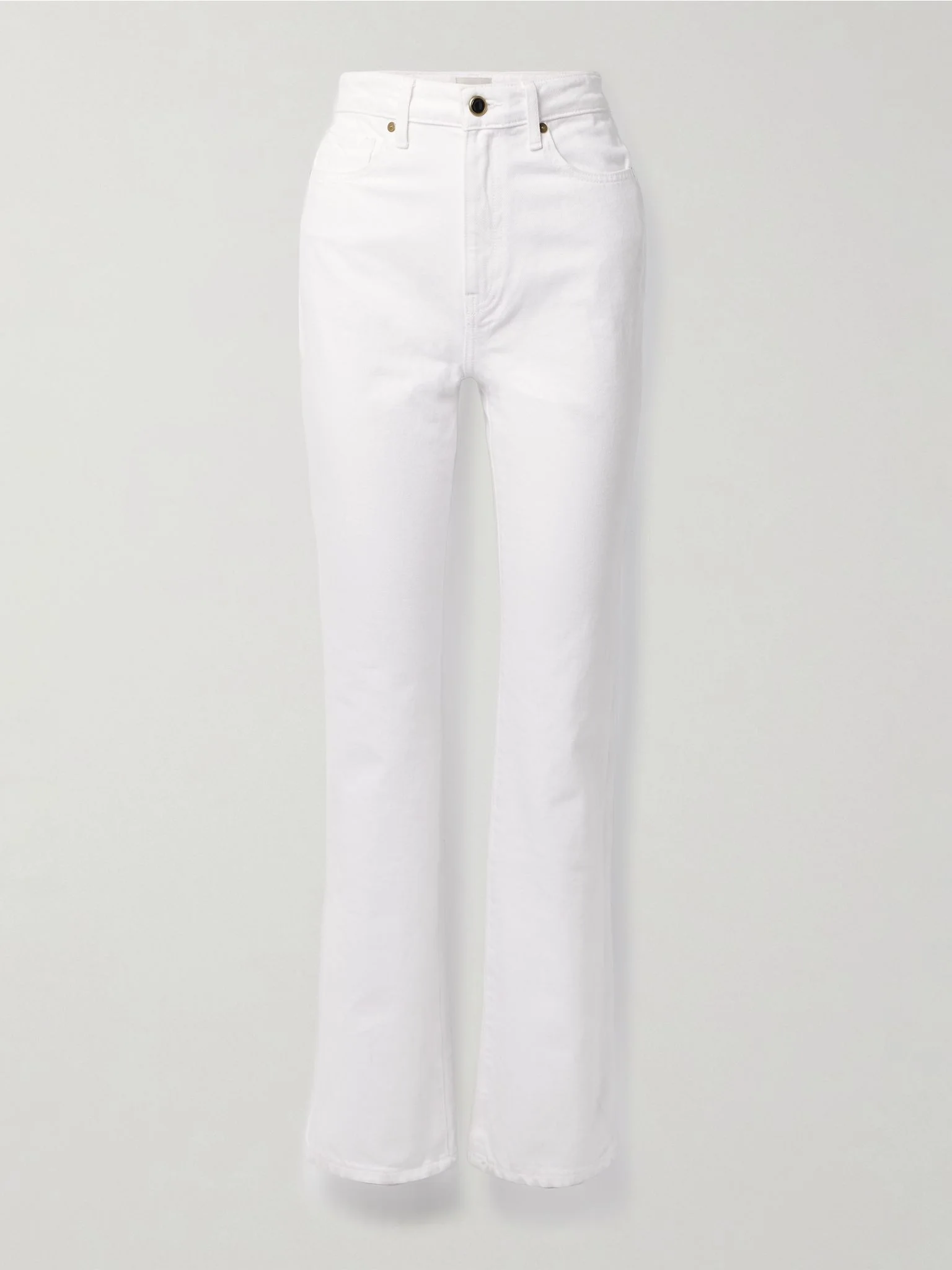 Danielle high-rise straight-leg jeans White - 1