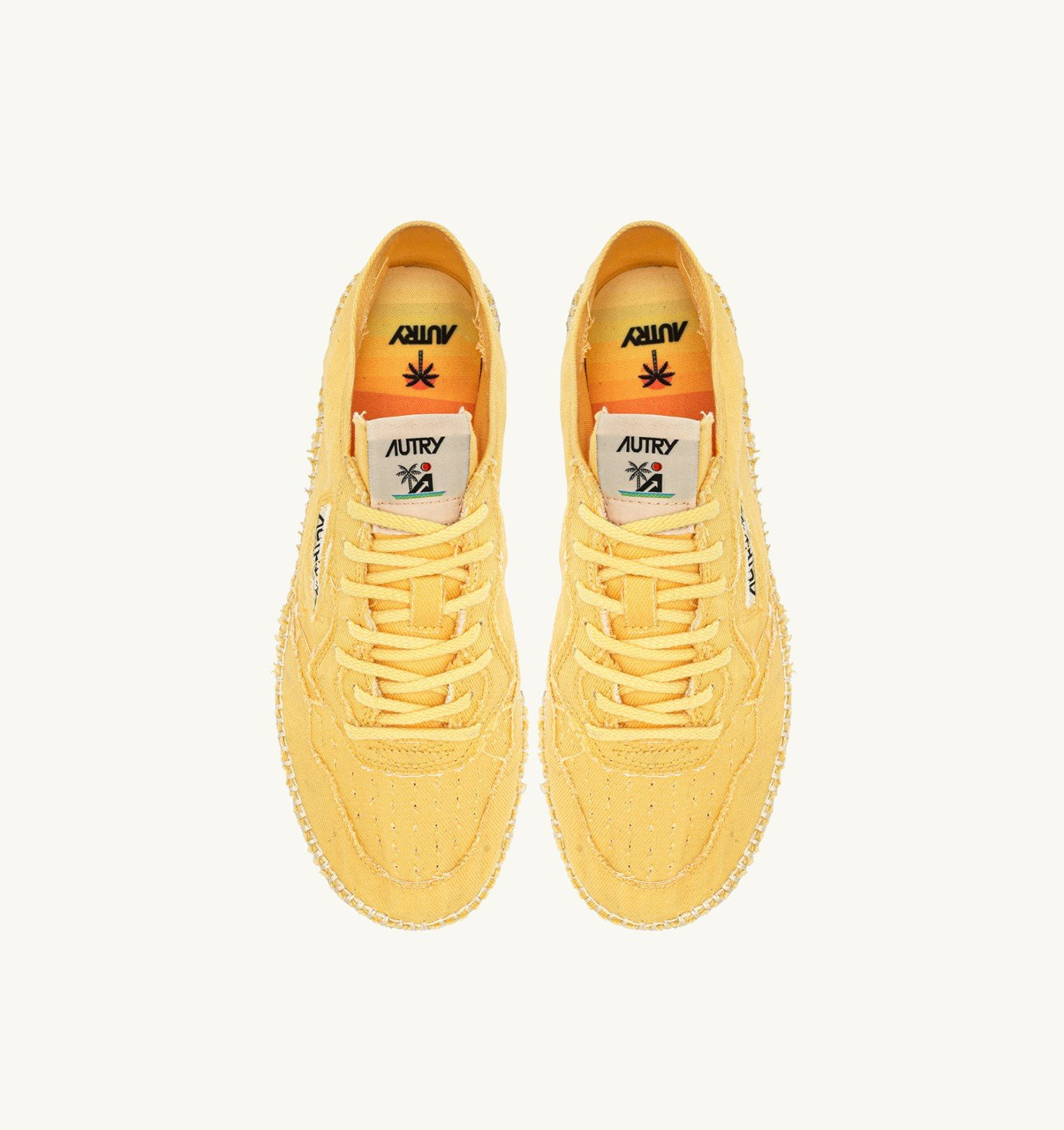 SANDY ESPADRILLES IN PASTEL YELLOW CANVAS - 5