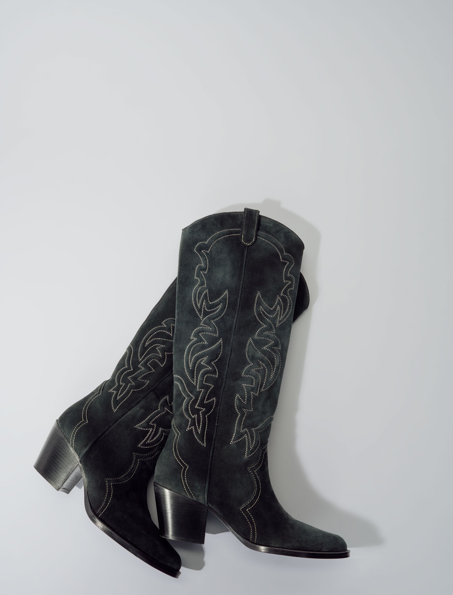 Suede cowboy boots - 6