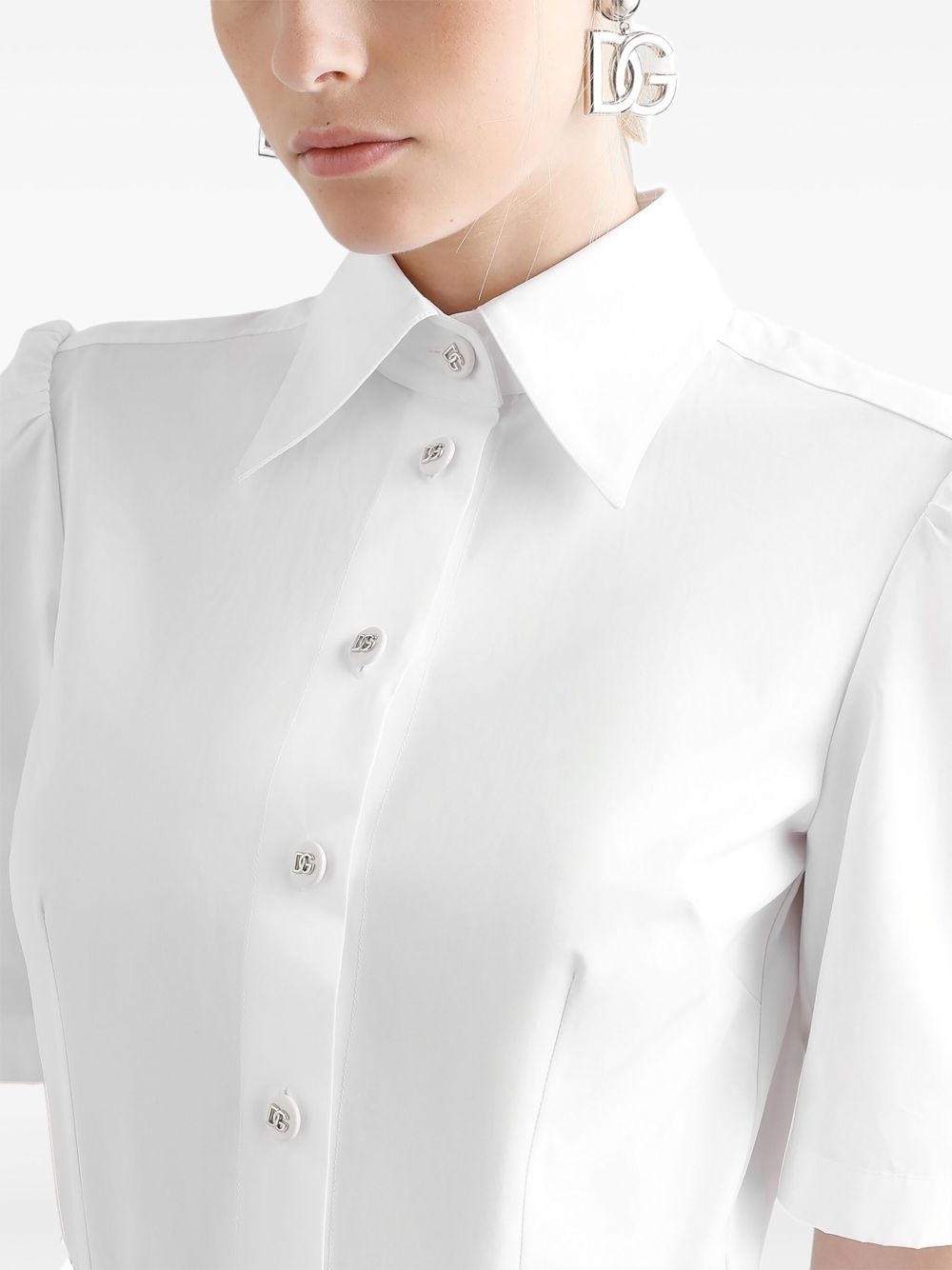 poplin shirt dress - 4
