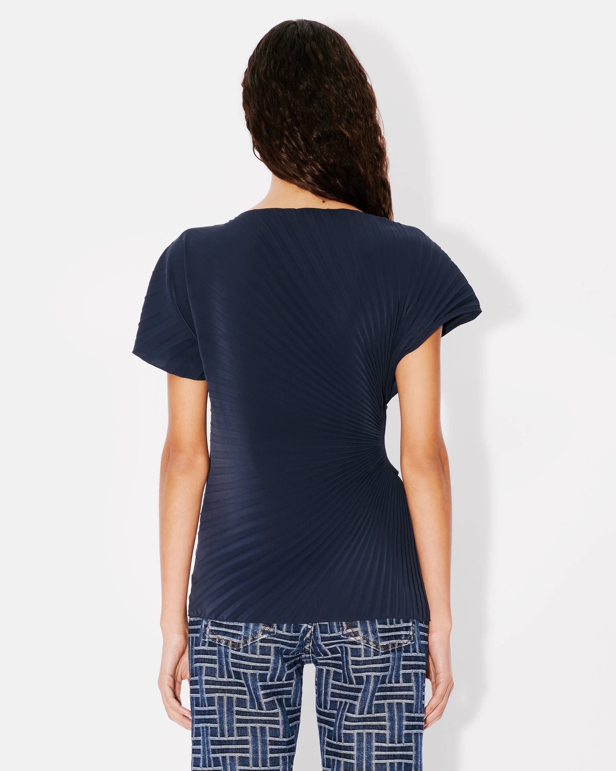 Sun-ray pleats T-shirt - 4