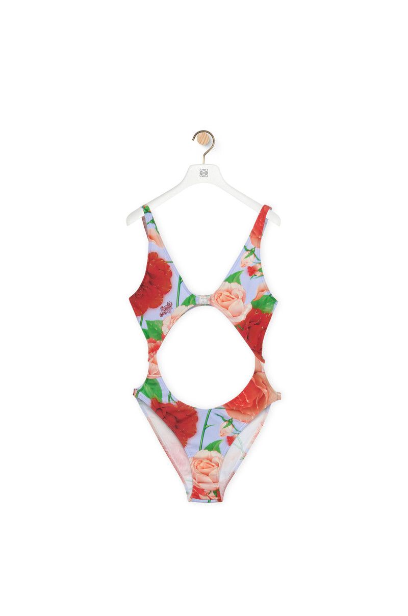 Roses swimsuit in technical jersey 1