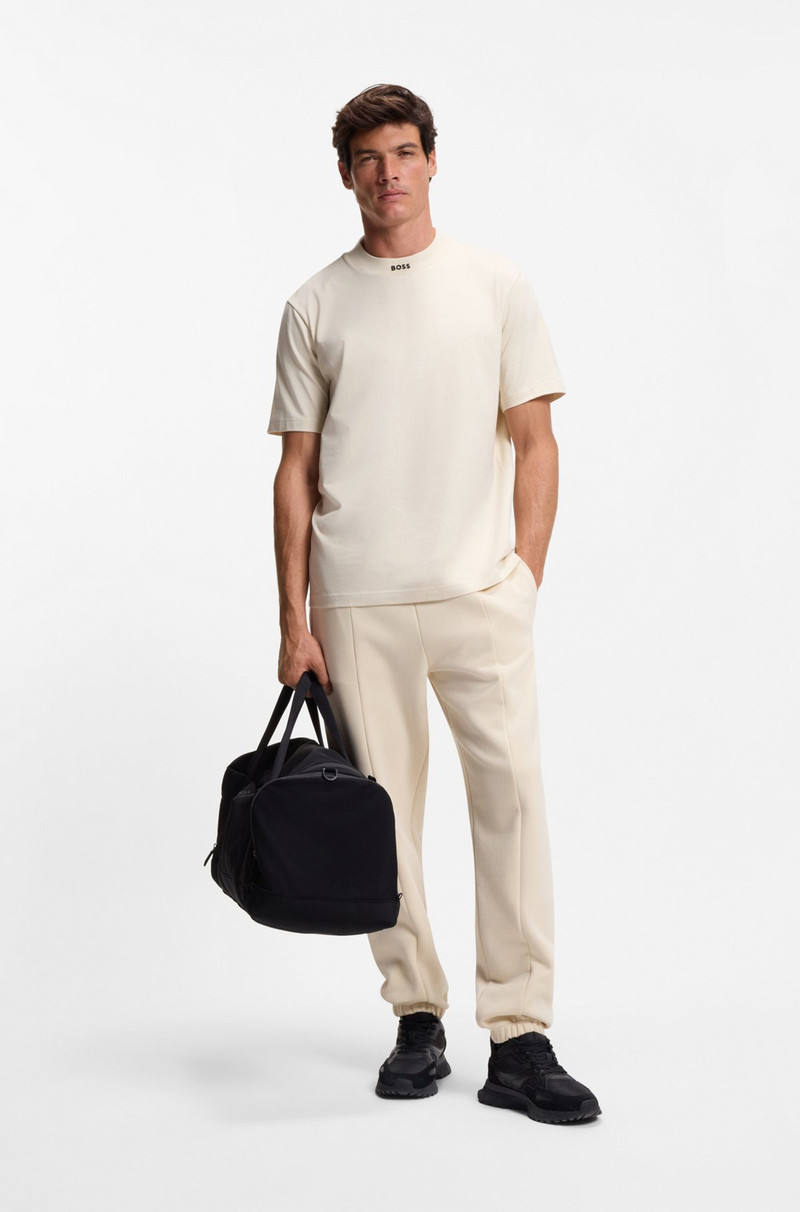 BOSS RELAXED-FIT SHIRT IN STRETCH COTTON WITH CAMP COLLAR outlook