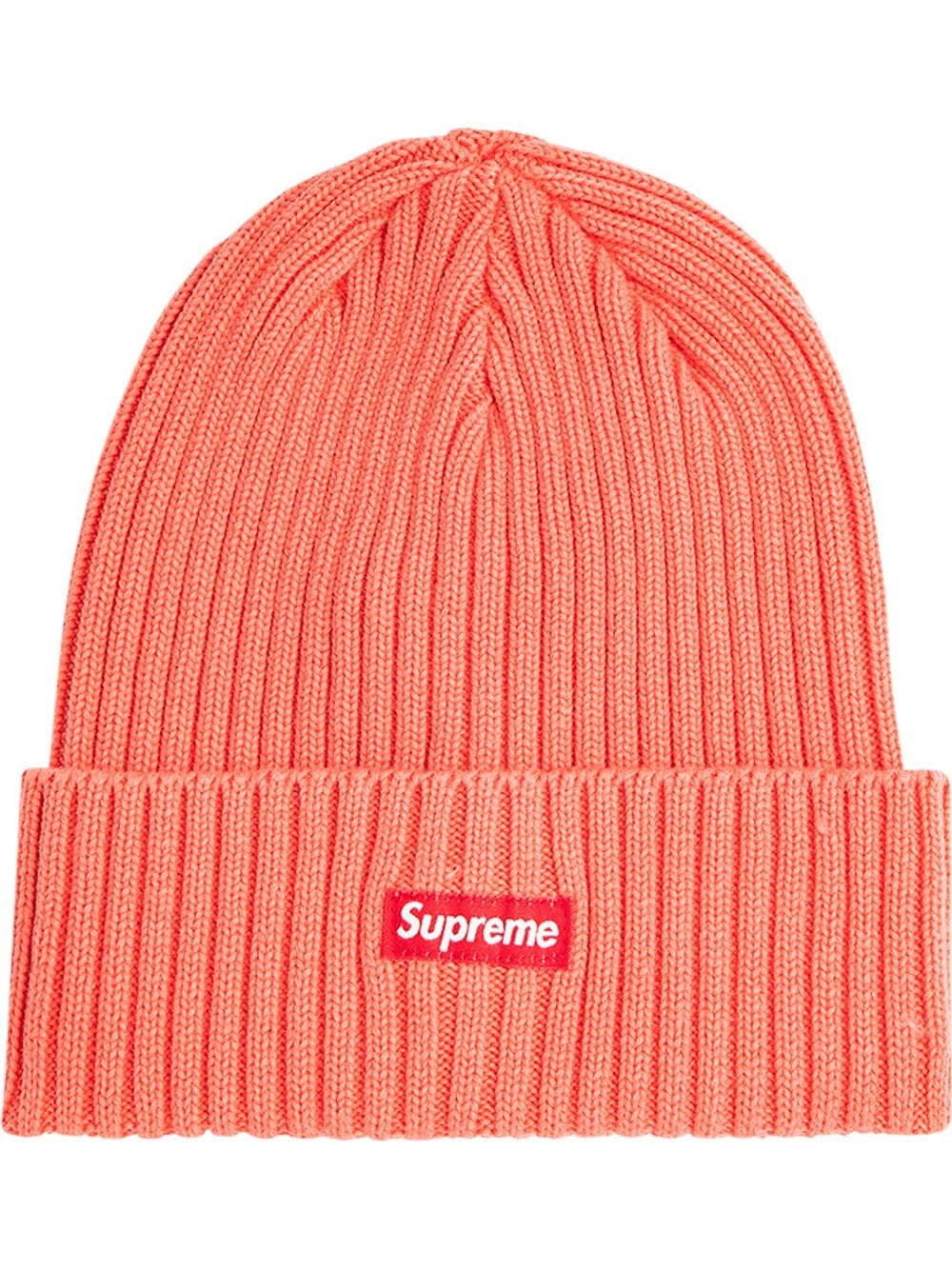 overdyed ribbed knit beanie - 1