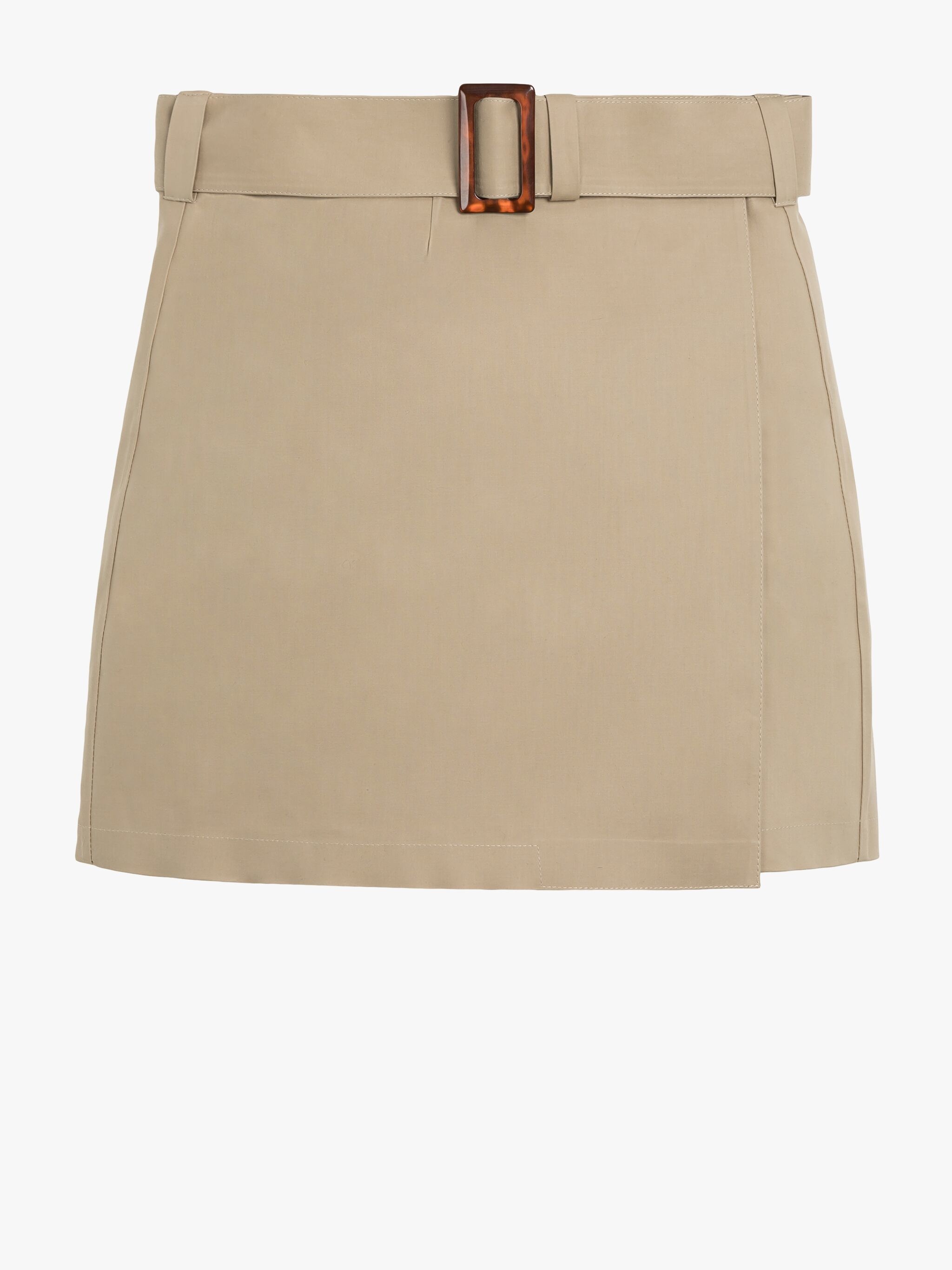 SEEMA FAWN BONDED COTTON SKIRT - 1