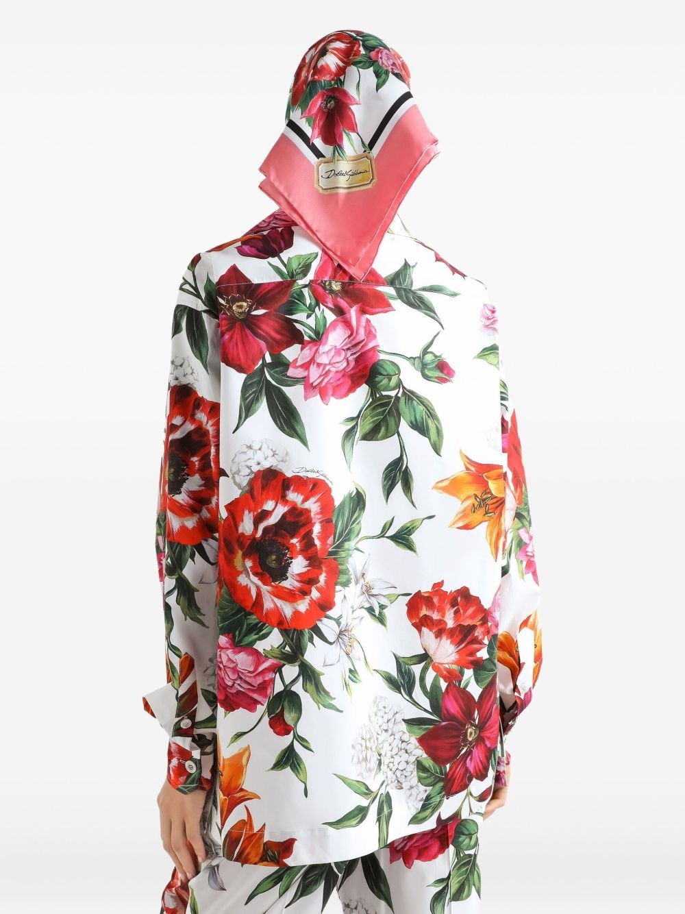 floral-print shirt - 4