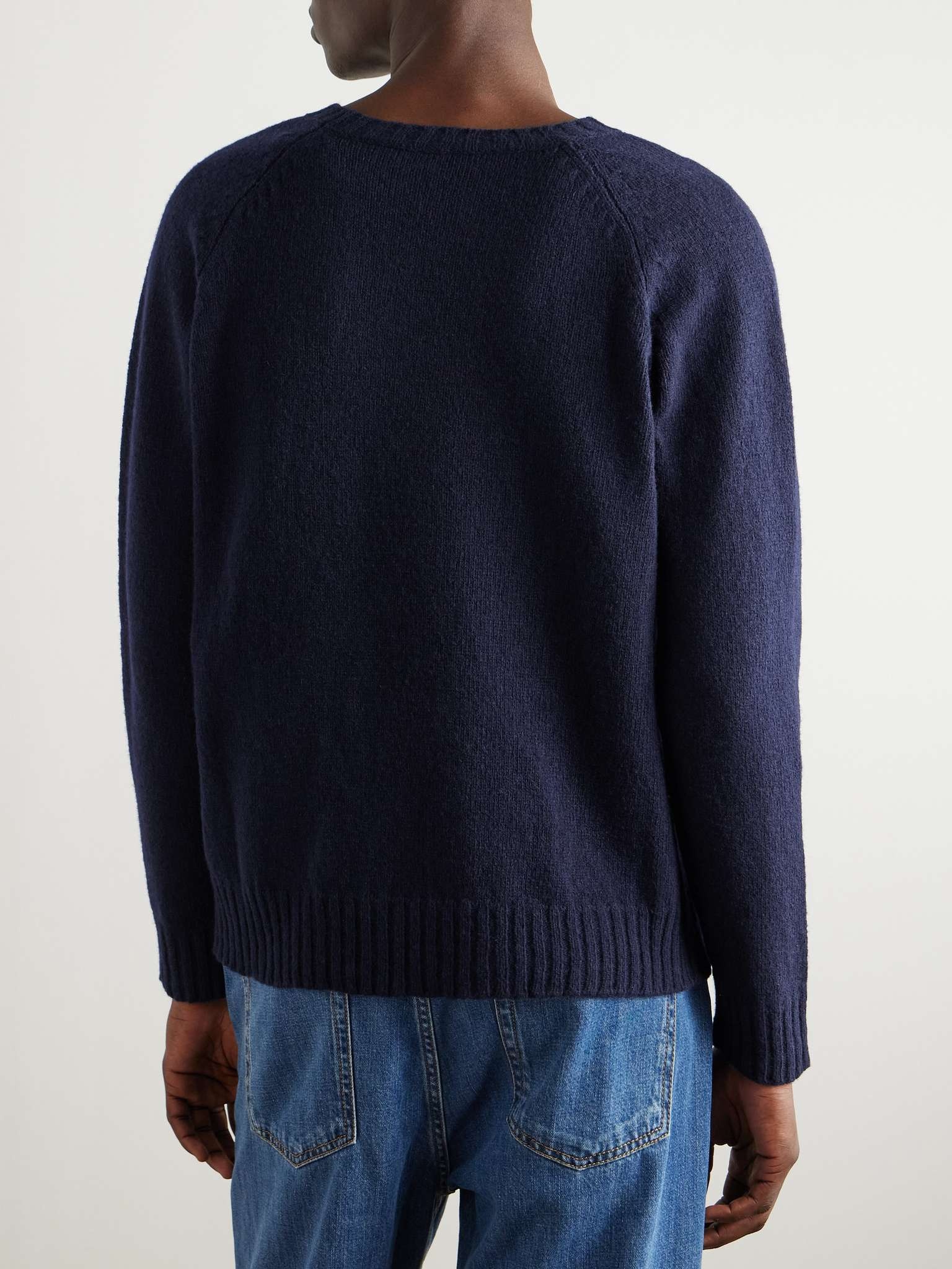 Logo-Embroidered Wool Sweater - 3