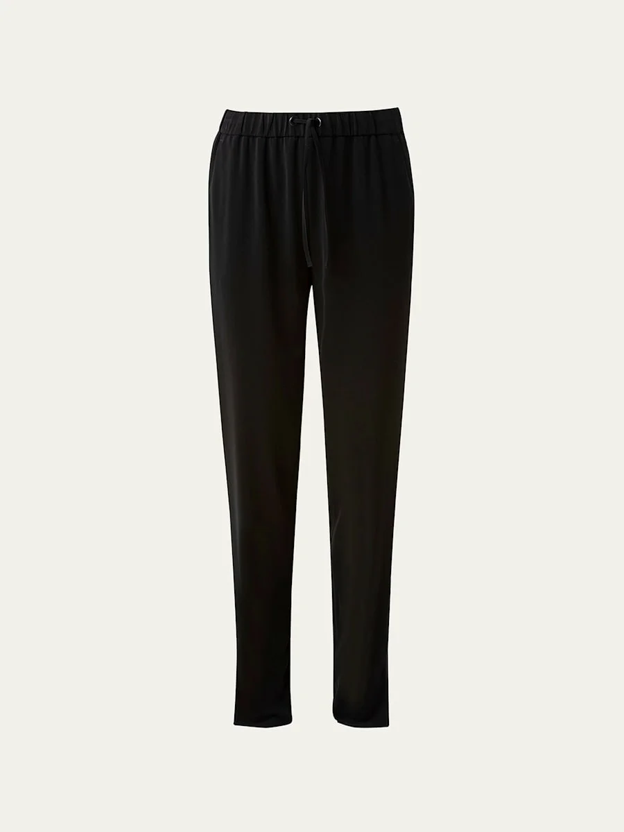 Mike Split-Hem Crepe Pull-On Pants - 1
