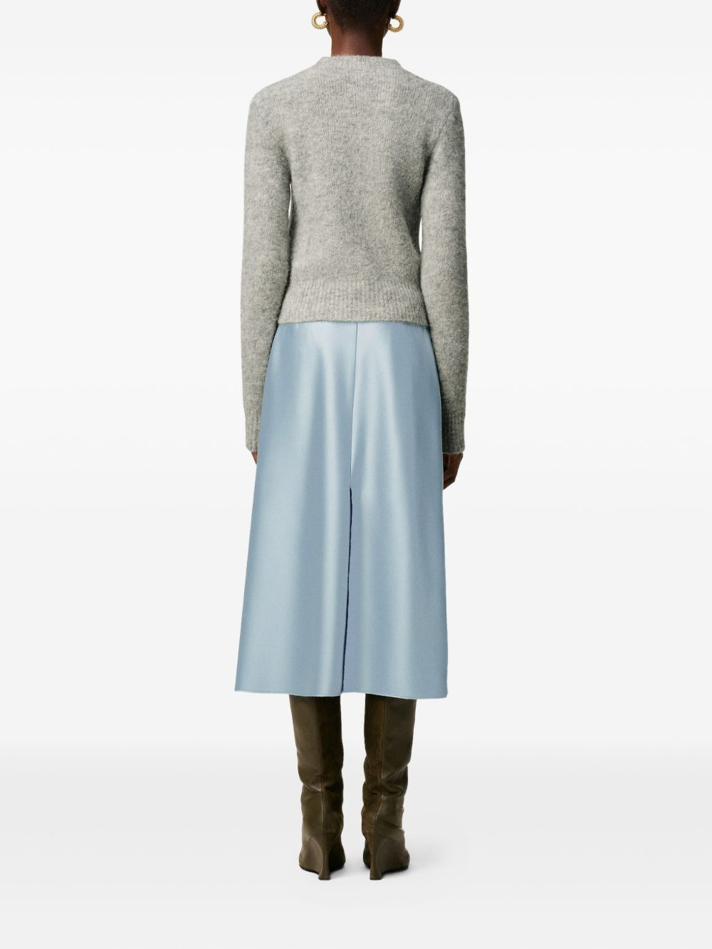 raw-edge midi skirt - 4