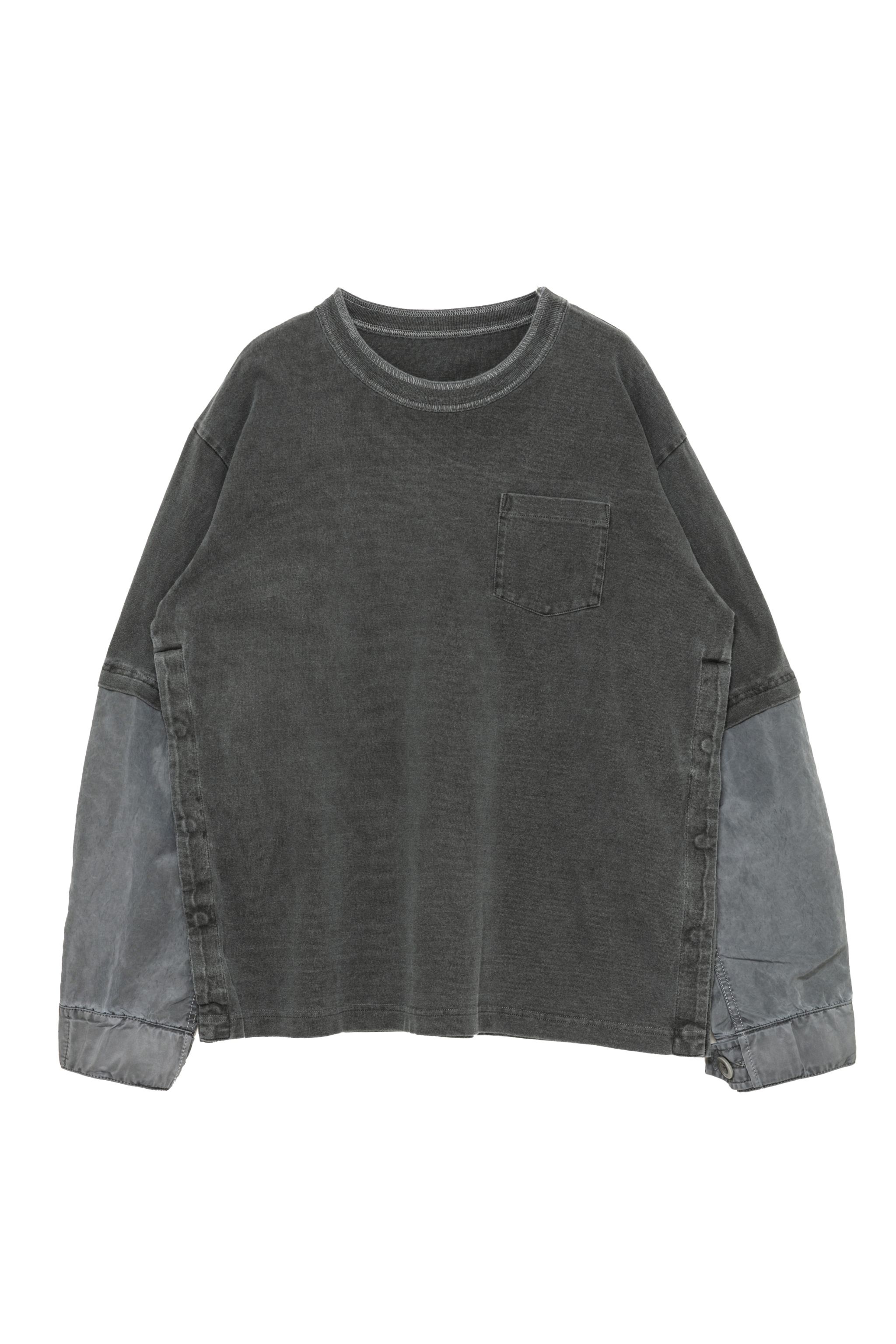 国内より1WEEK【sacai】Garment Dye Cotton Jersey T-Shirt 国内より1WEEK【sacai】Nylon Twill x Cotton Jersey T-Shirt