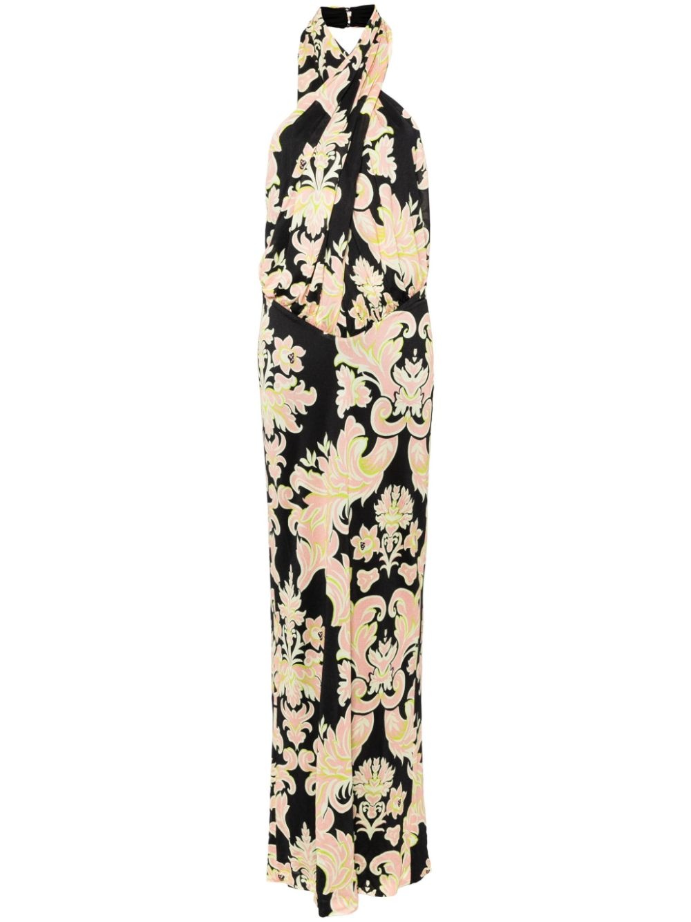 paisley-print halterneck dress - 1