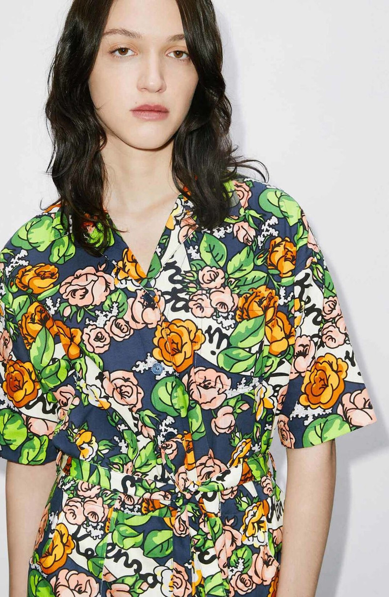 Hawaiian Flower Overalls 5