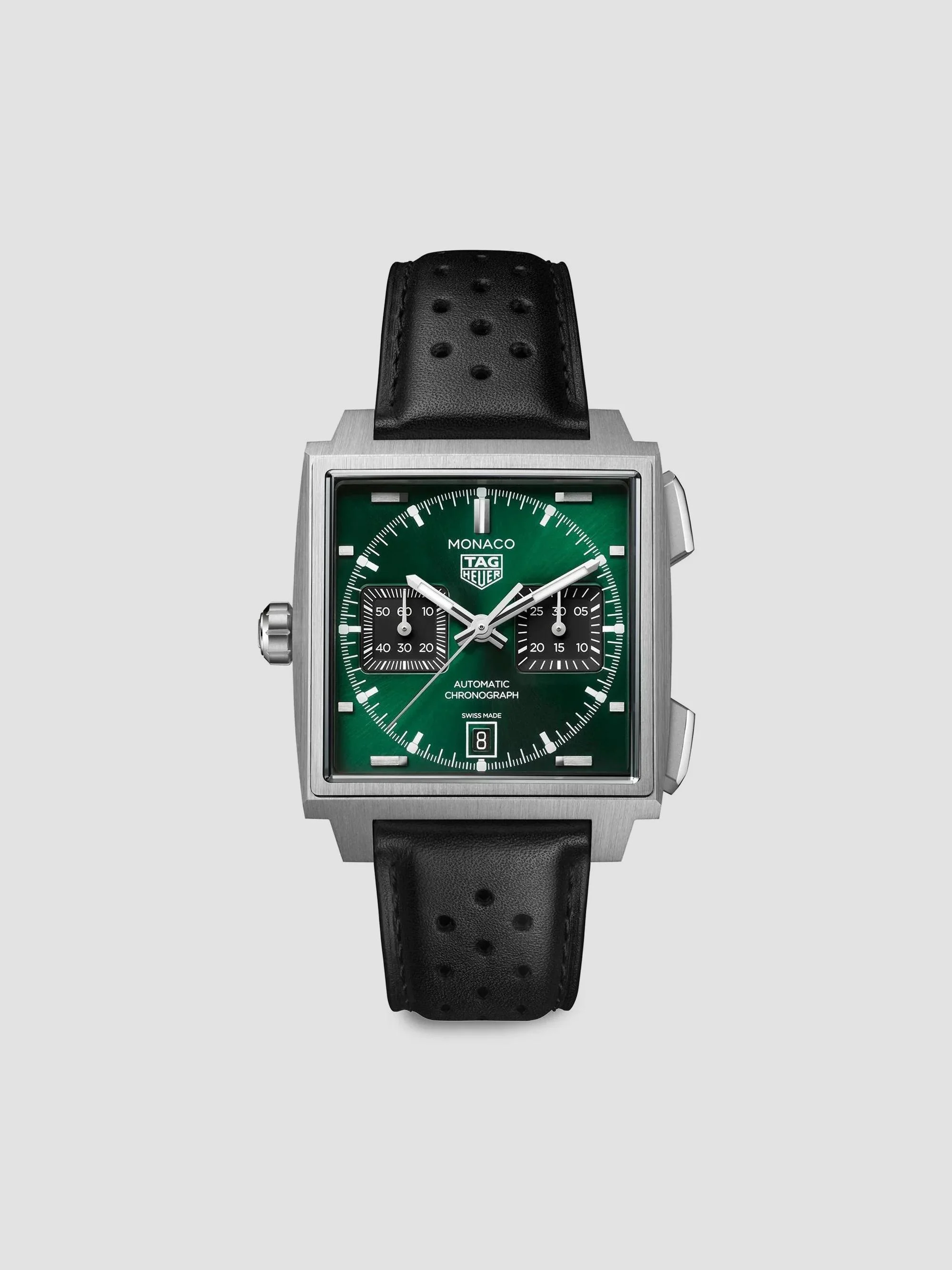 Women's Monaco Titanium & Braided Leather Chronograph Watch/39MM - Steel - 1