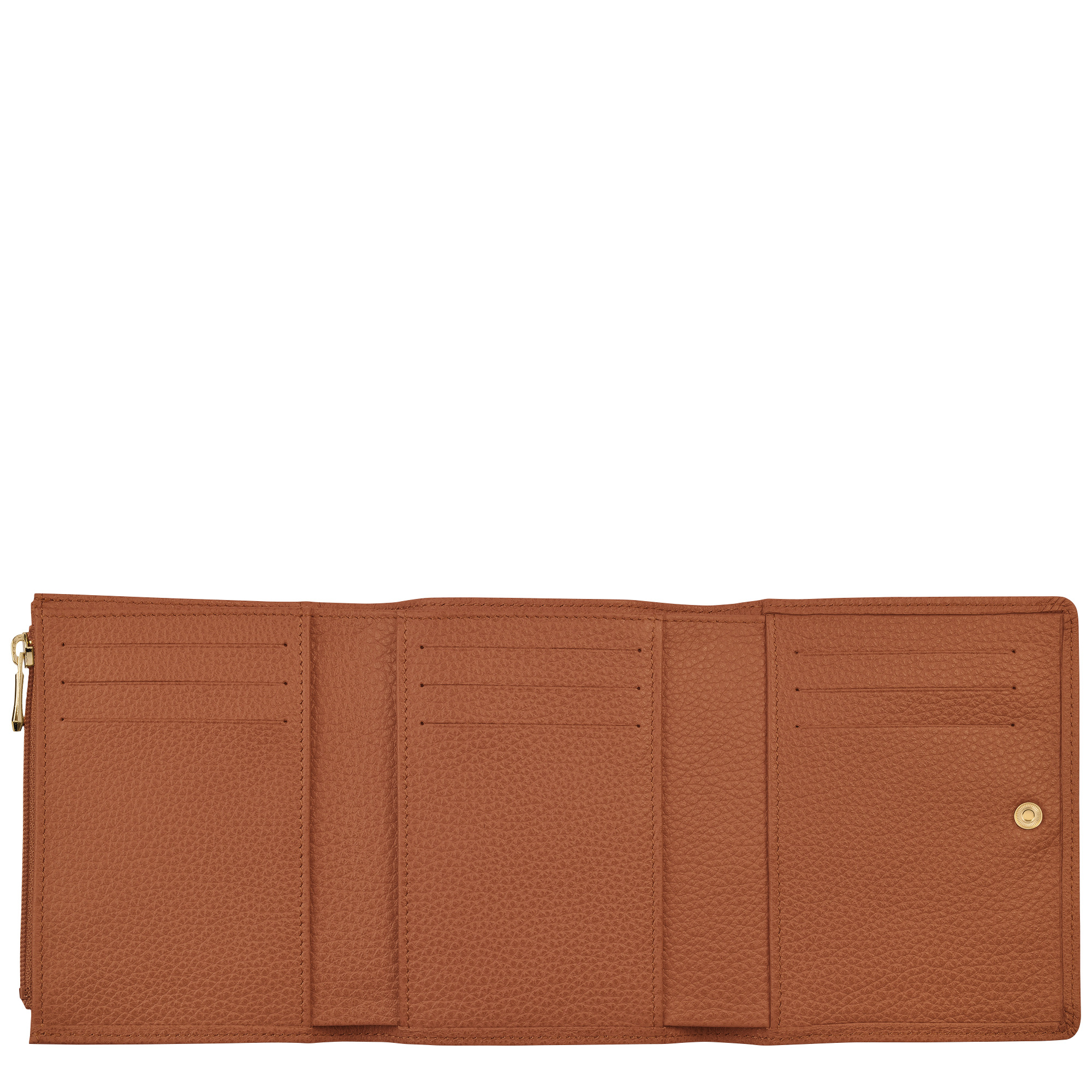 Le Foulonné Wallet Caramel - Leather - 2