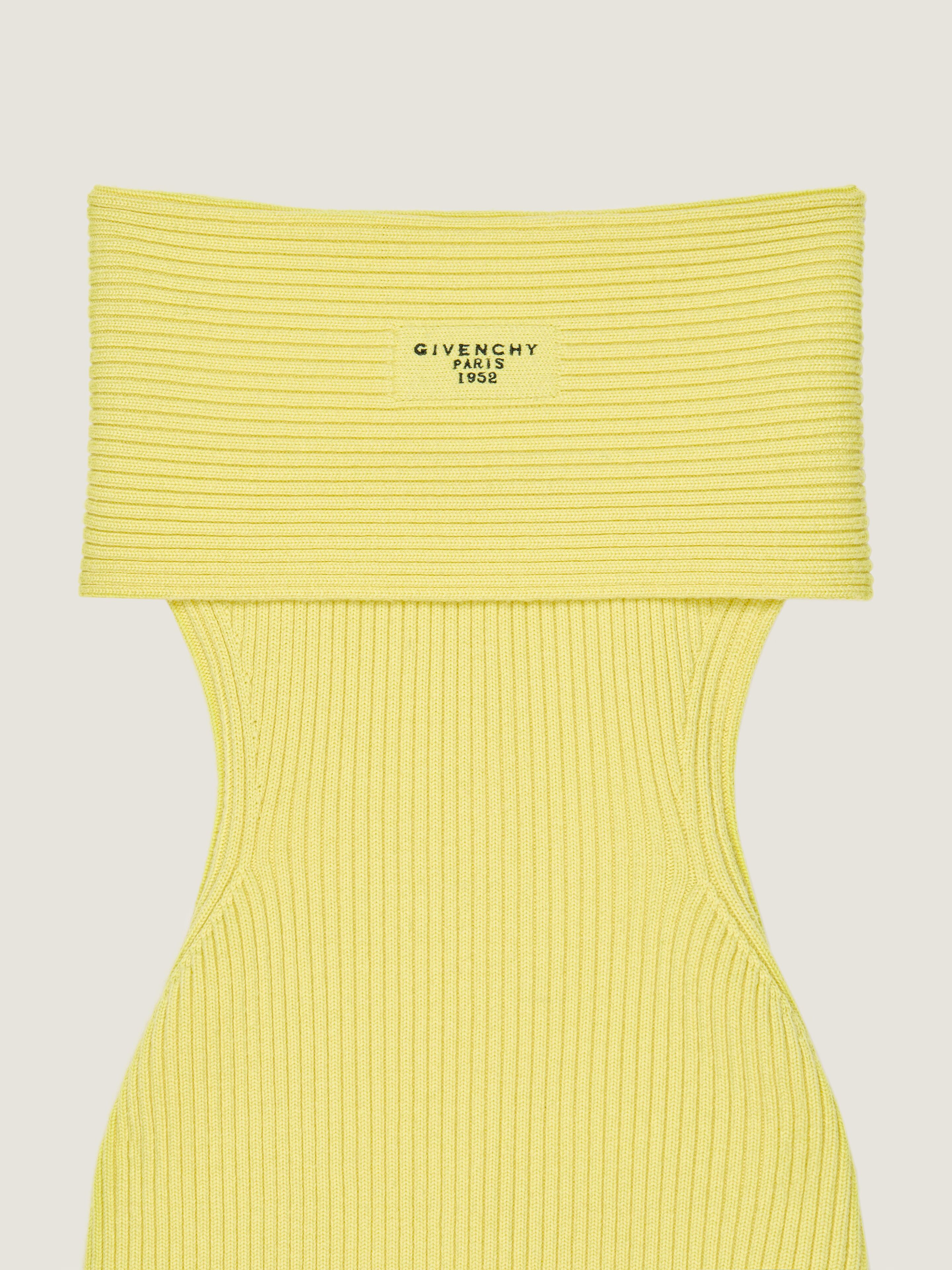 OFF-THE-SHOULDER MINI DRESS IN WOOL - 4