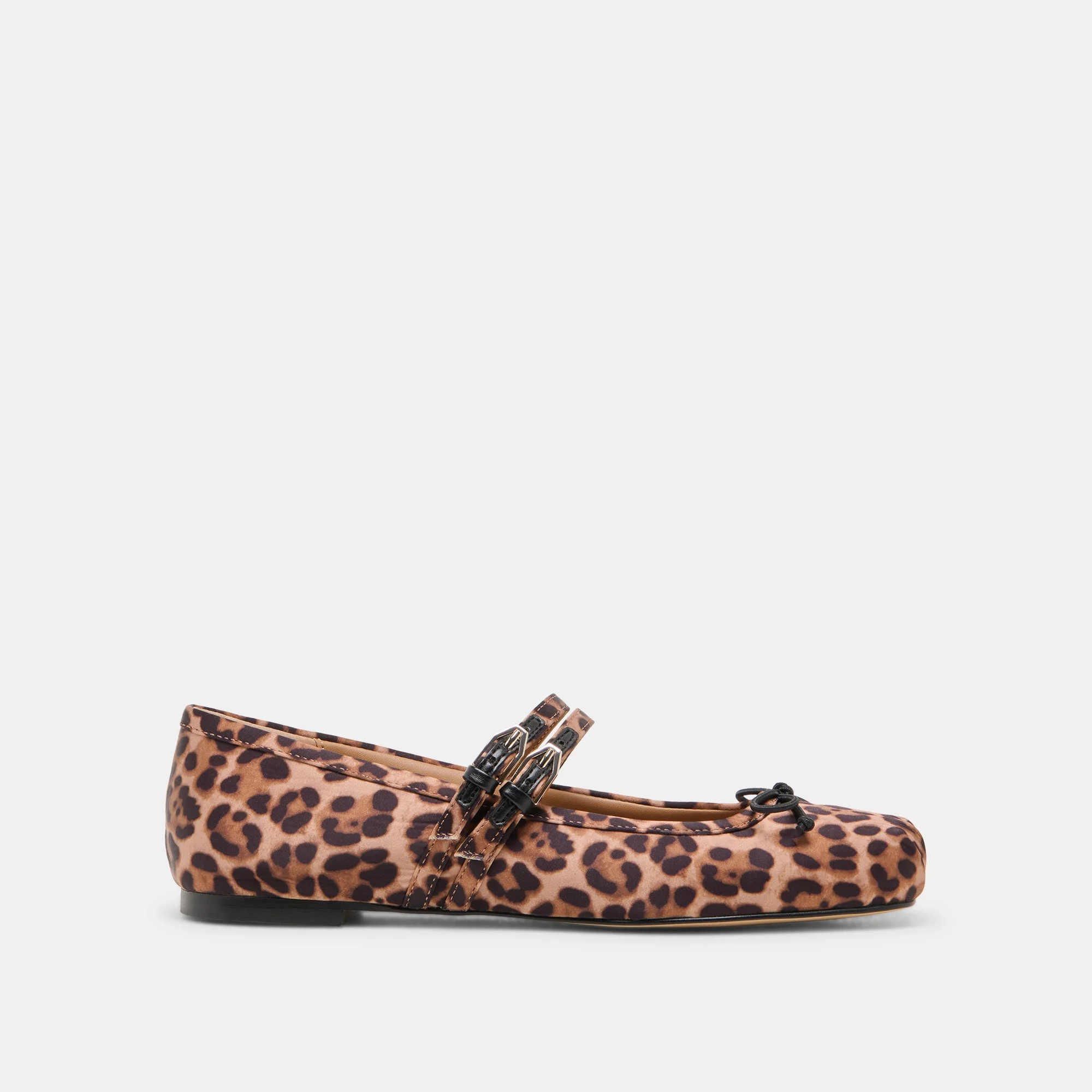 GIBSEN BALLET FLATS DK LEOPARD SATIN - 1
